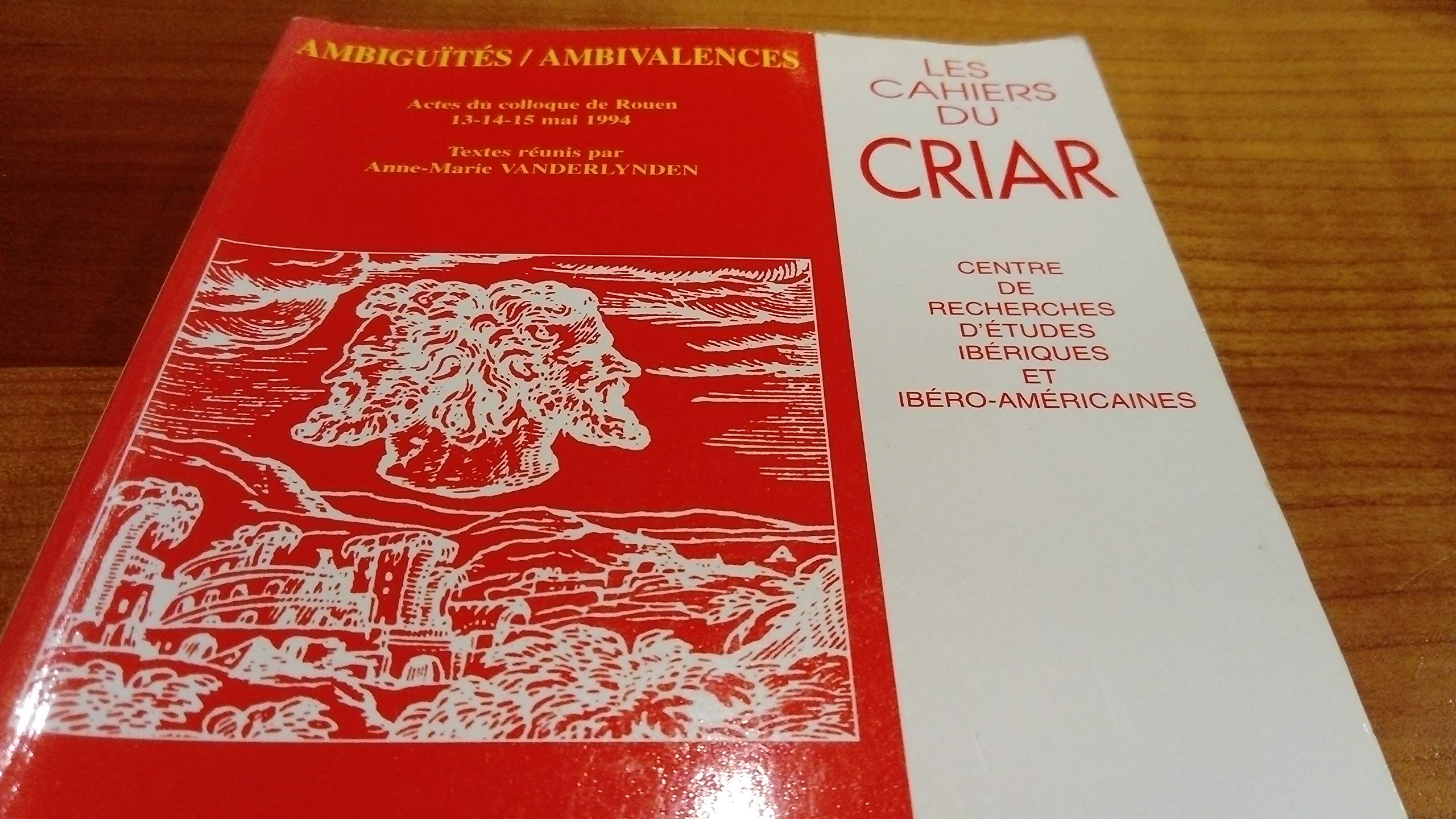 Ambiguïtés, ambivalences: Actes du colloque international organise par le Centre de Recherches Ibériques et Ibéro-Américaines de l'Université de Rouen, les 13, 14 et 15 Mai 1993 9782877750677
