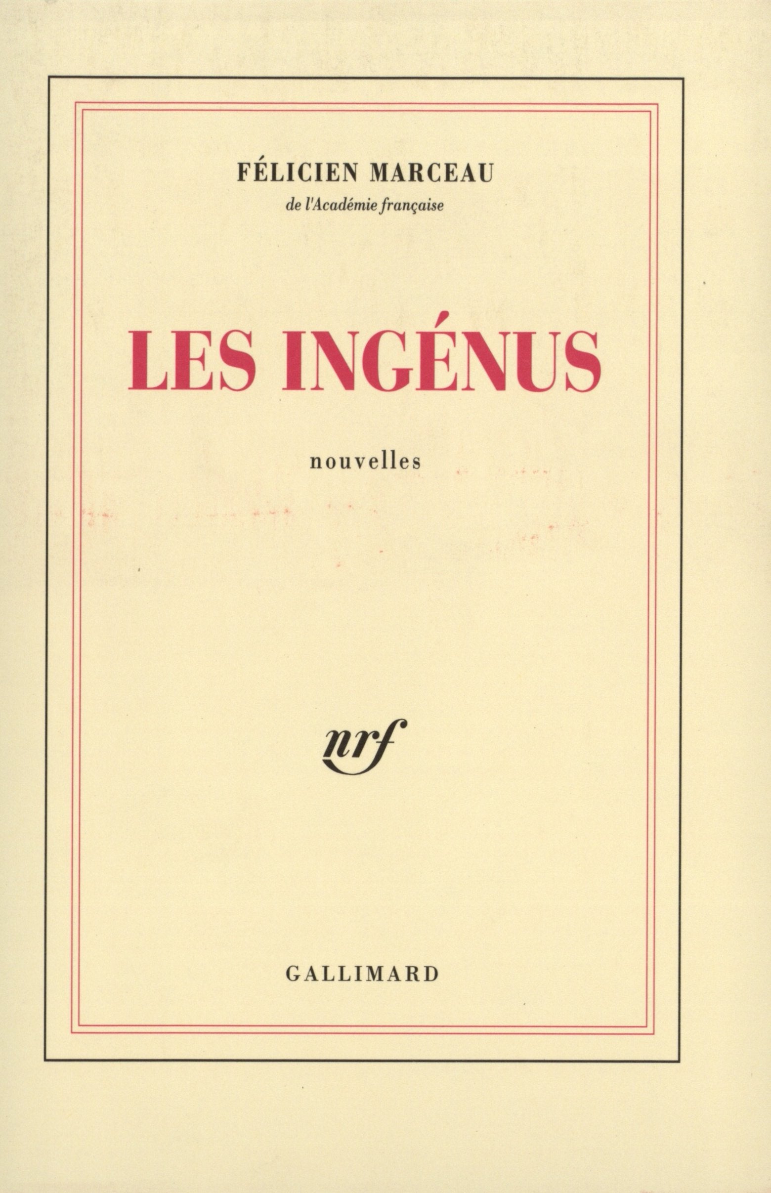 Les Ingénus 9782070726974