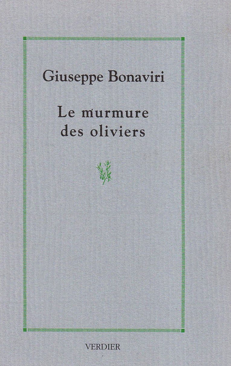 LE MURMURE DES OLIVIERS 9782864321002