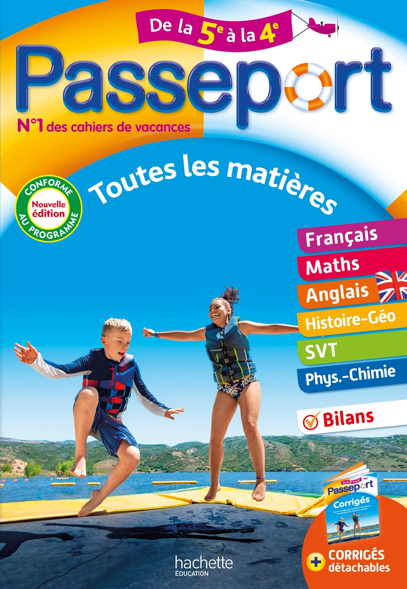 Passeport - Toutes les matières - De la 5e à la 4e - Cahier de vacances 2024 9782017148456