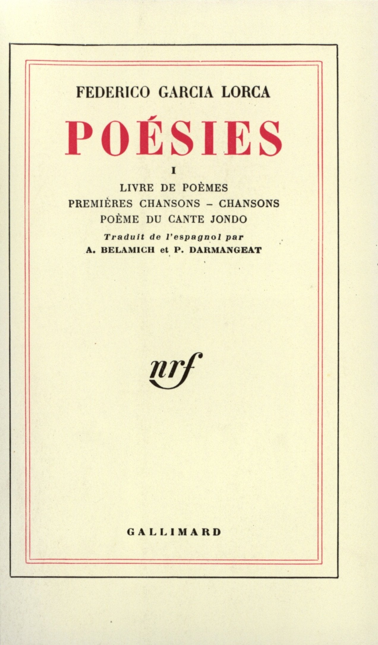 Poésies, tome 1 9782070239962