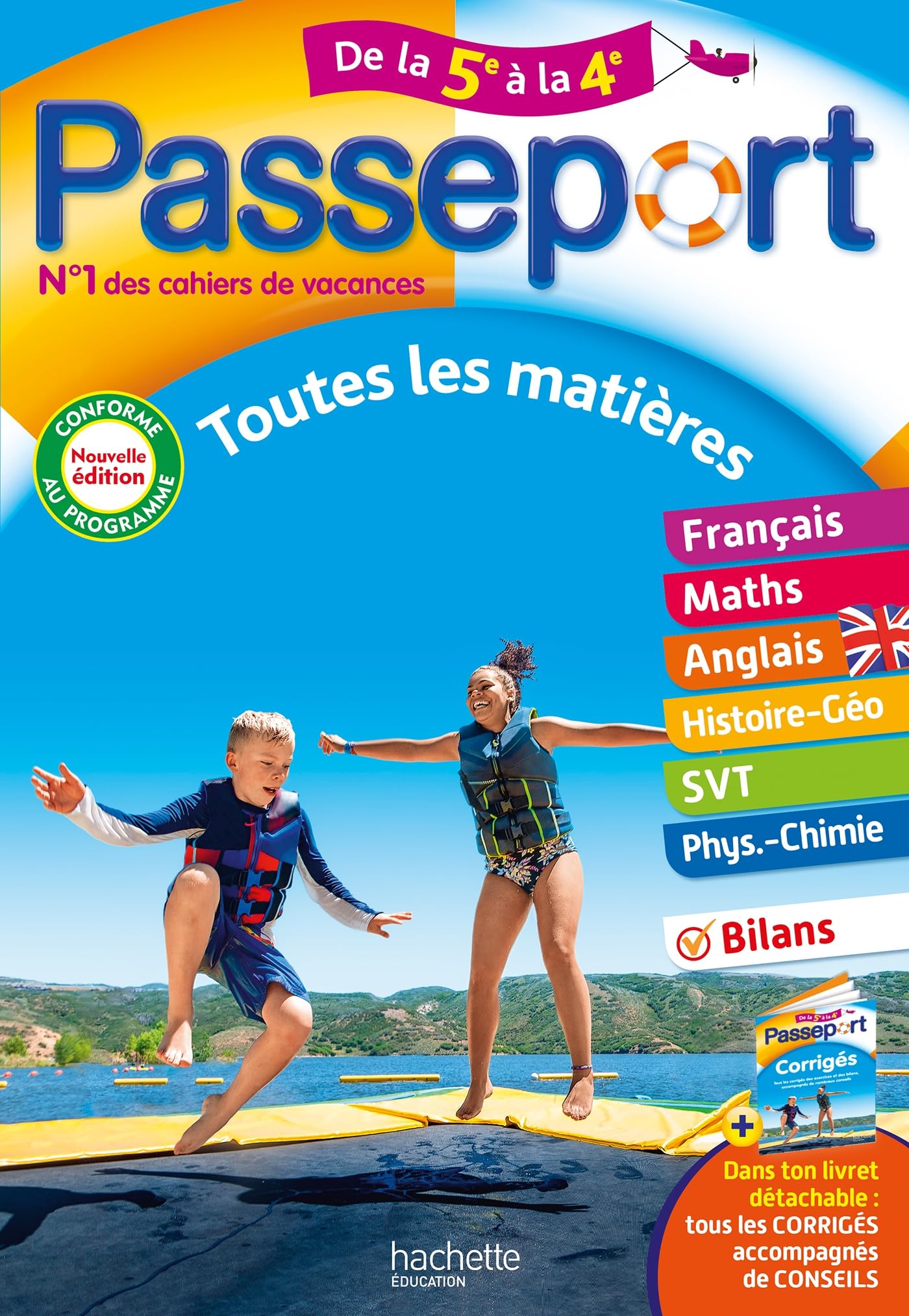 Passeport - Toutes les matières - De la 5e à la 4e - Cahier de vacances 2025 9782017226307