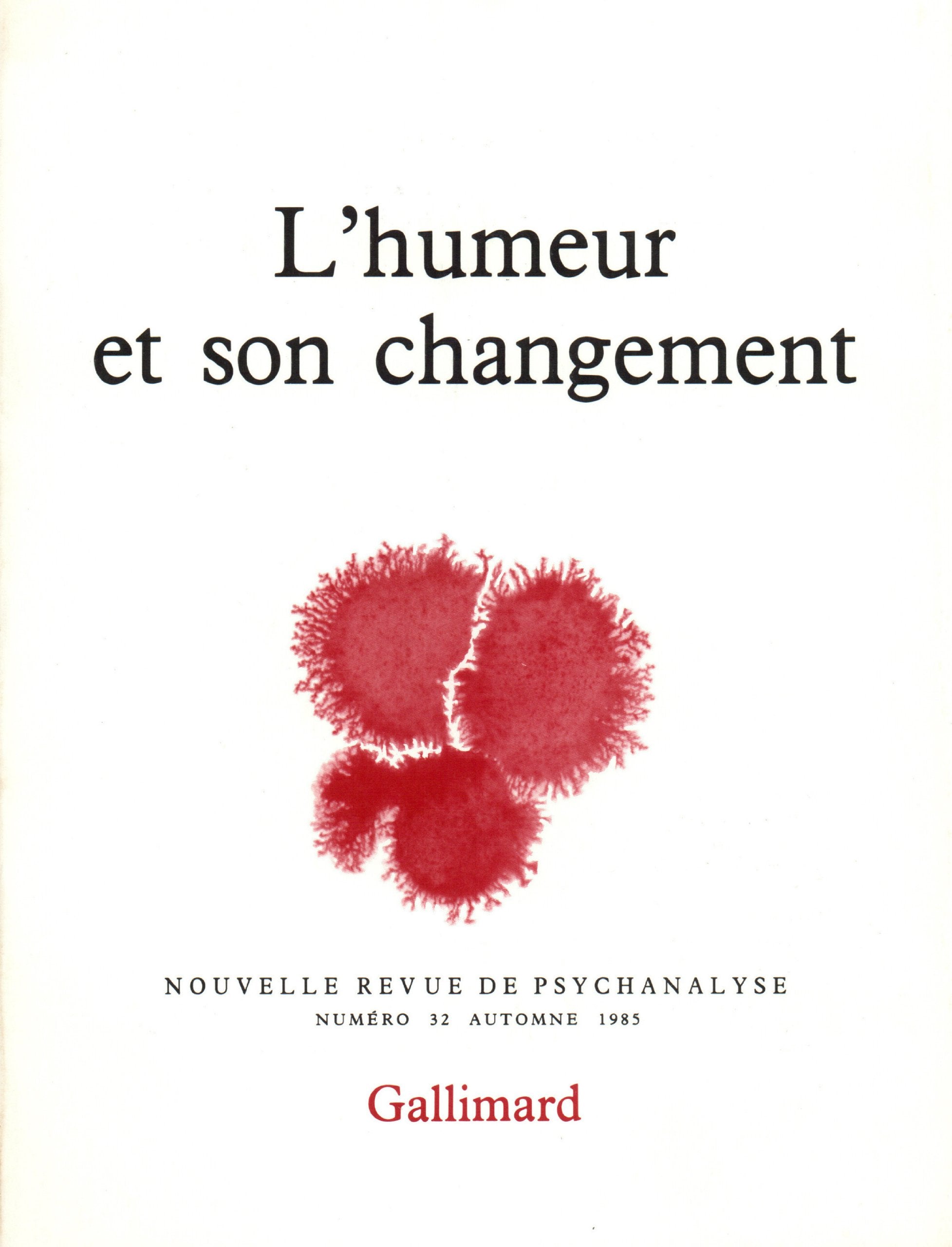 L'Humeur et son changement 9782070705207
