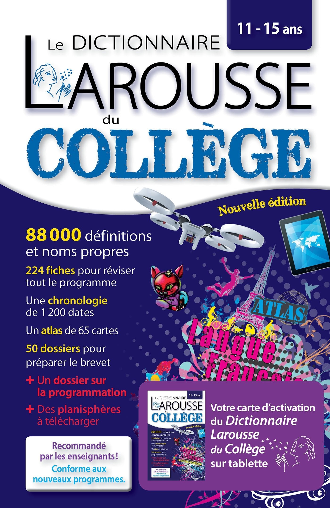 Le dictionnaire Larousse du Collège: Avec carte d'activation pour tablette 9782035938251