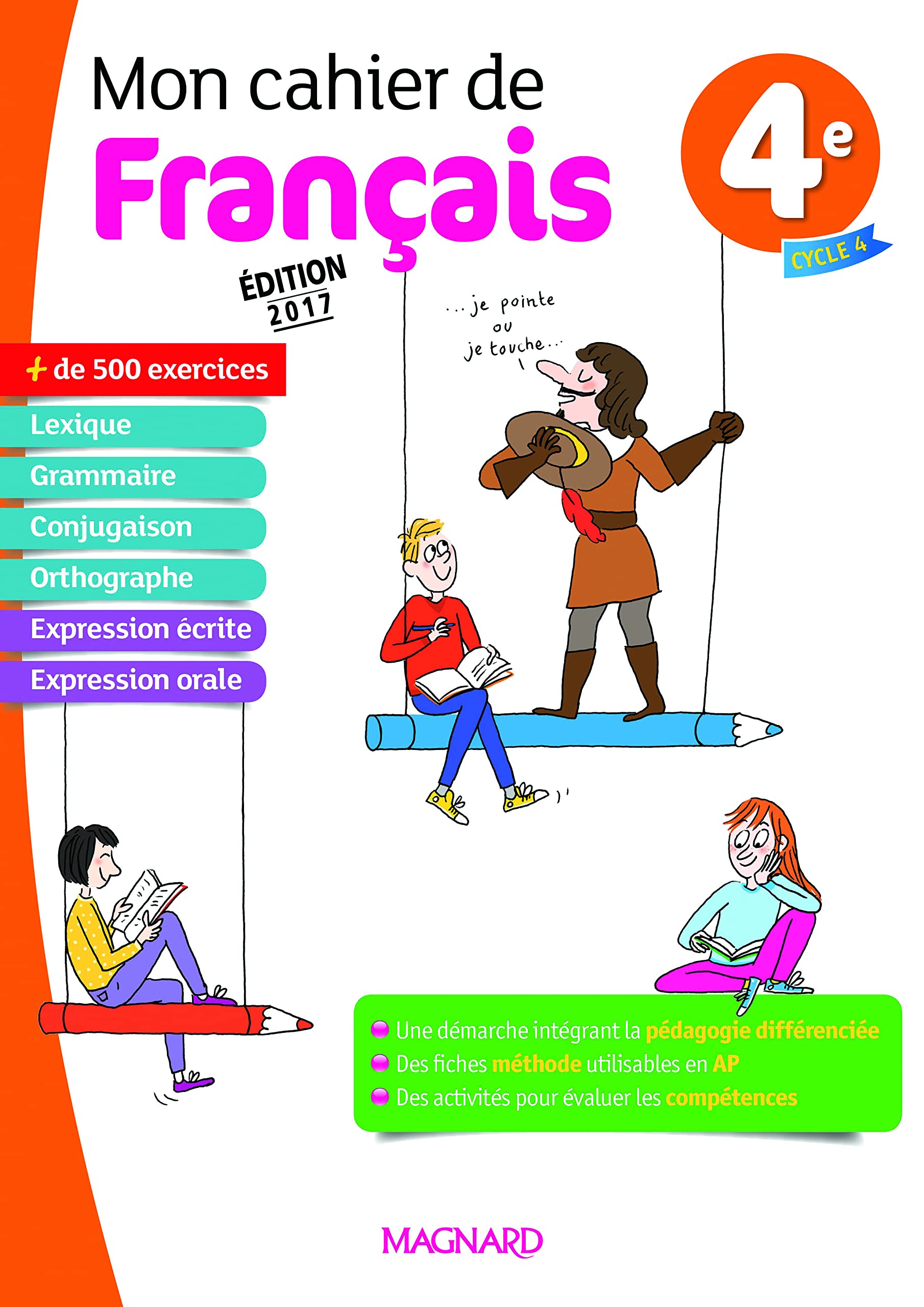 Mon cahier de français 4e (2017) 9782210107663