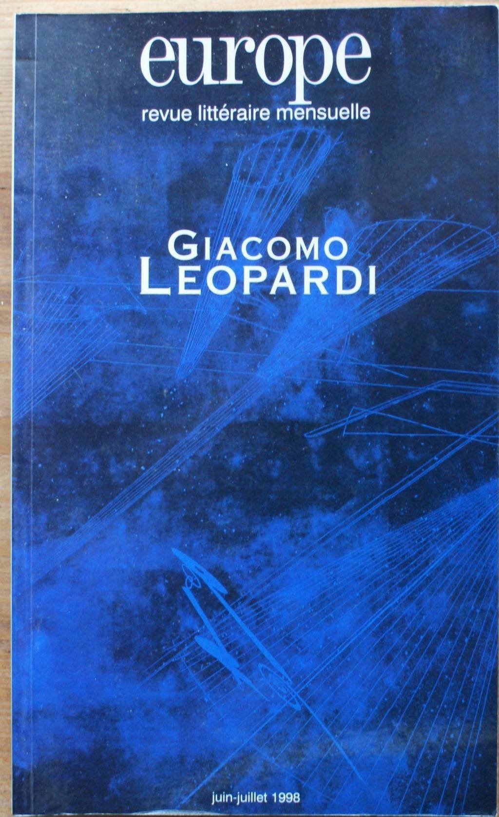 Giacomo Léopardi, numéro 830-831 9782910814311
