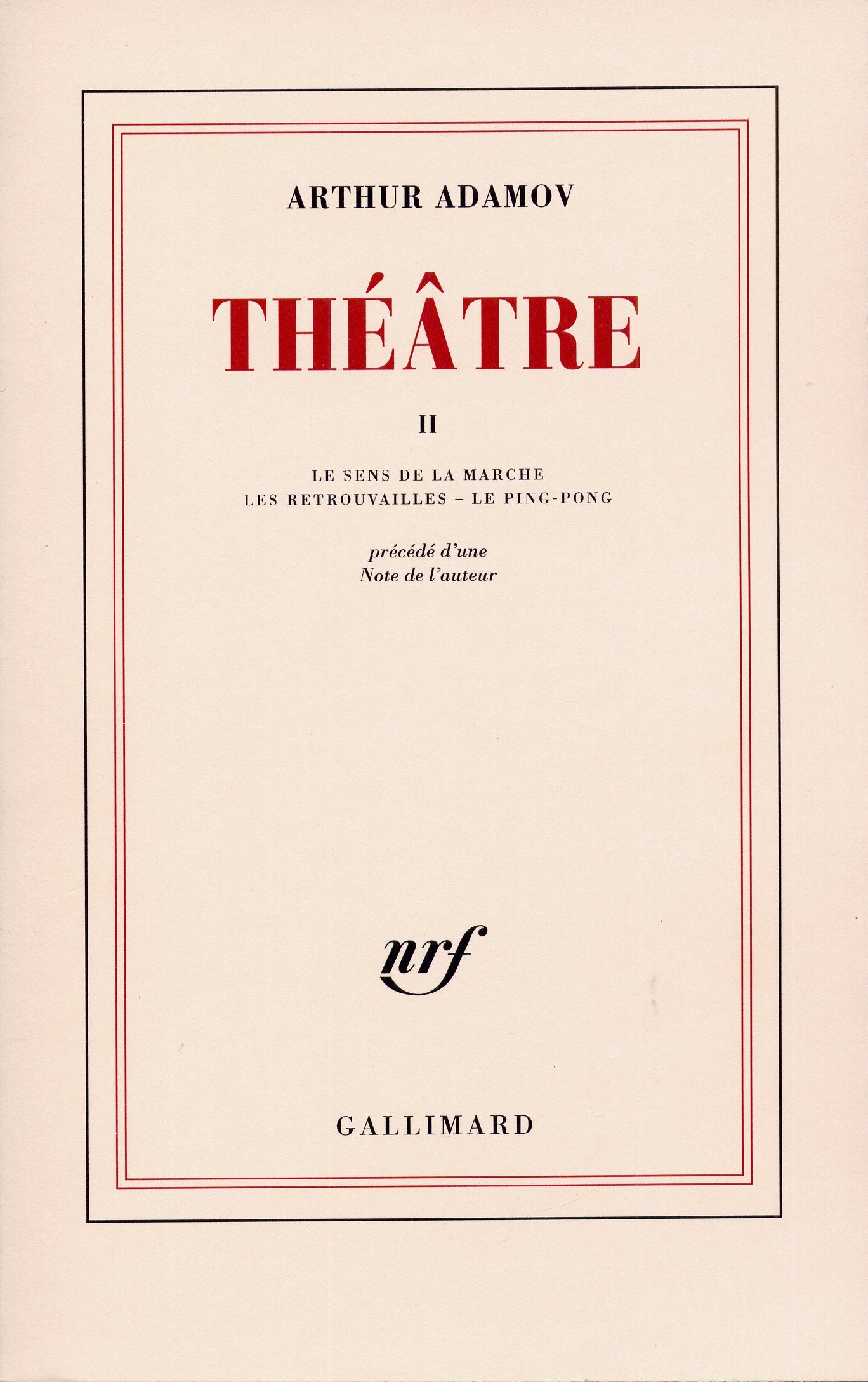 Théâtre (Tome 2) 9782070200184