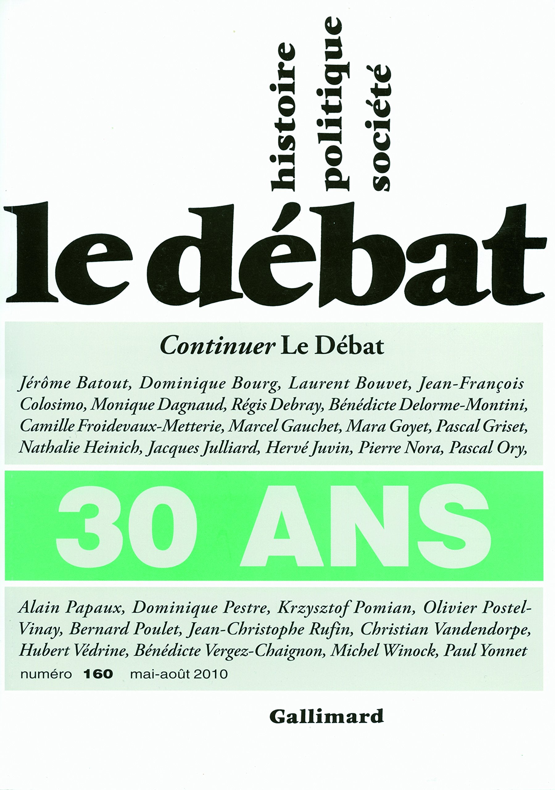 Le Débat 9782070129973