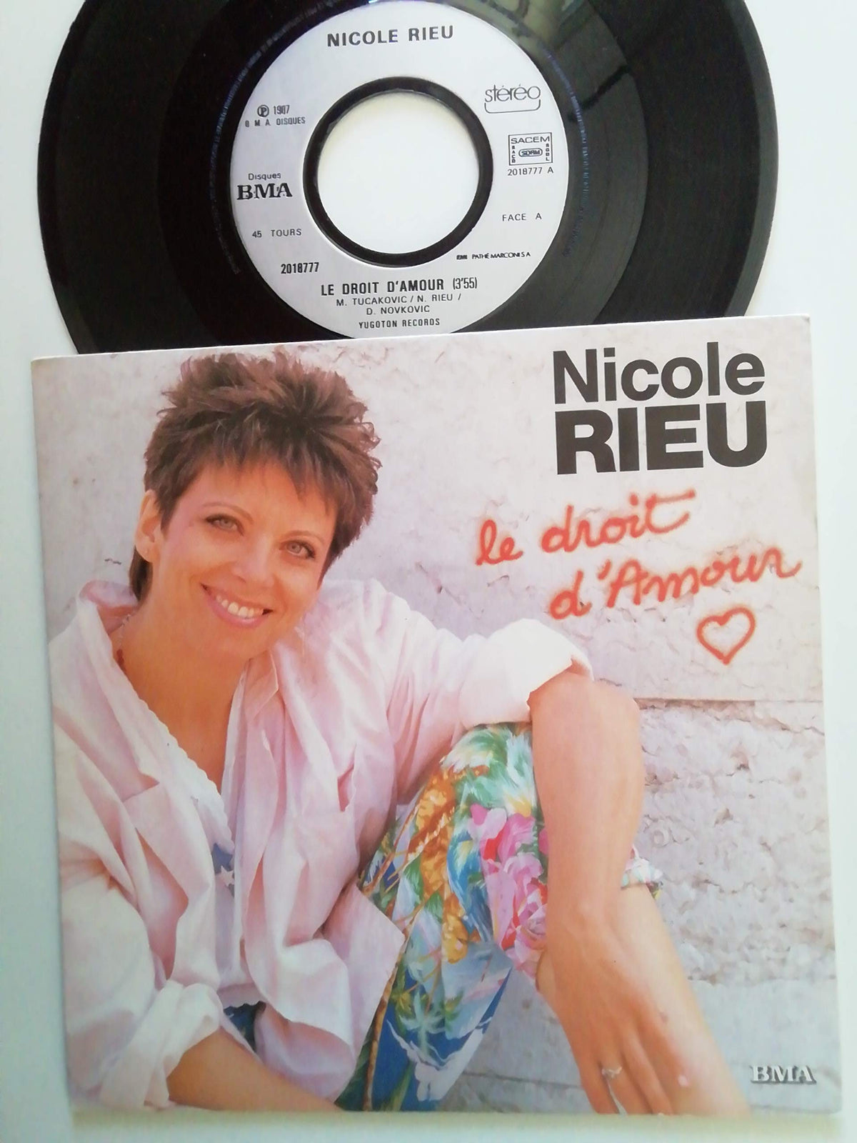 LE DROIT D'AMOUR / JUSQU'AU SOLEIL - 45 TOURS - 5099920187774