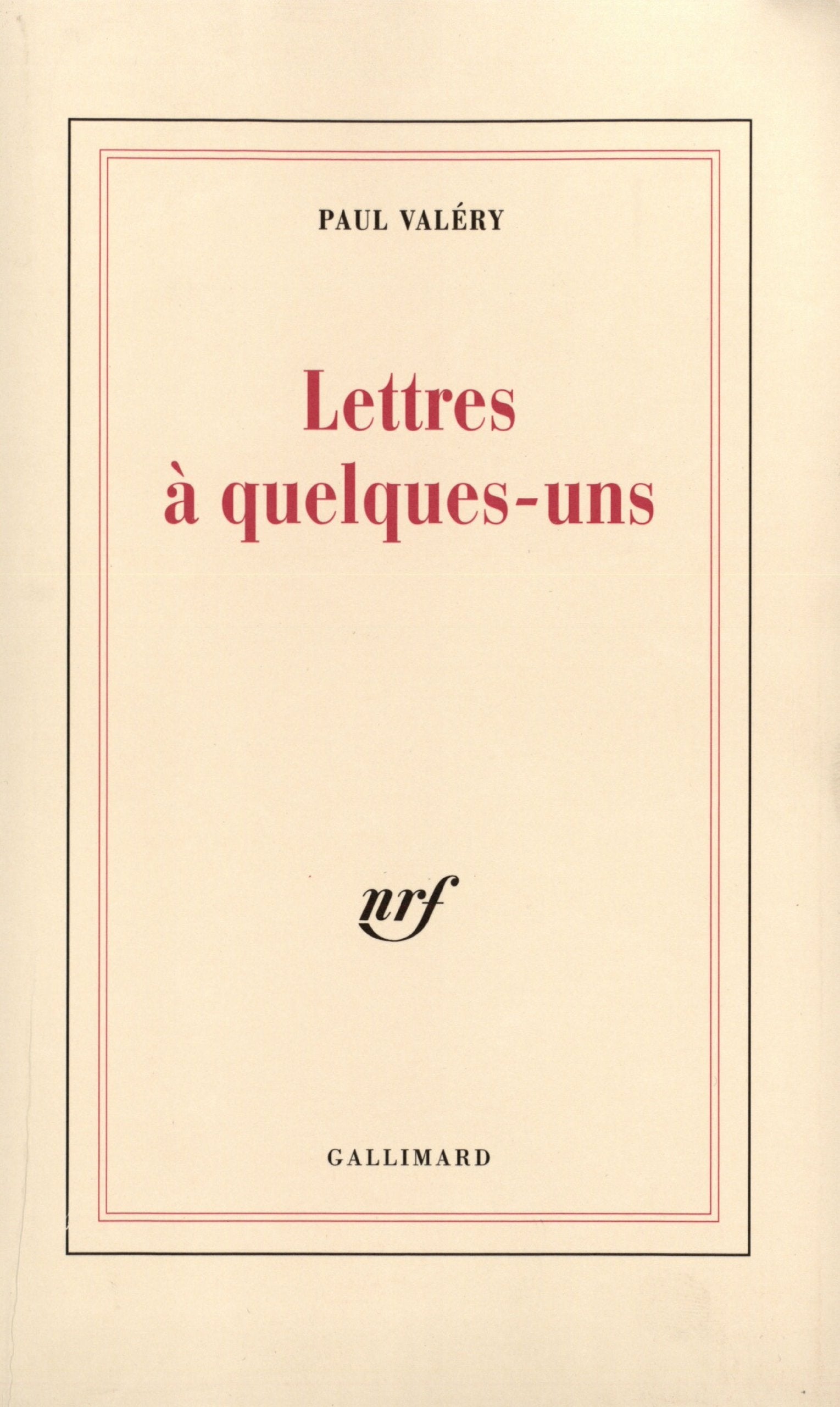 Lettres à quelques-uns 9782070264452