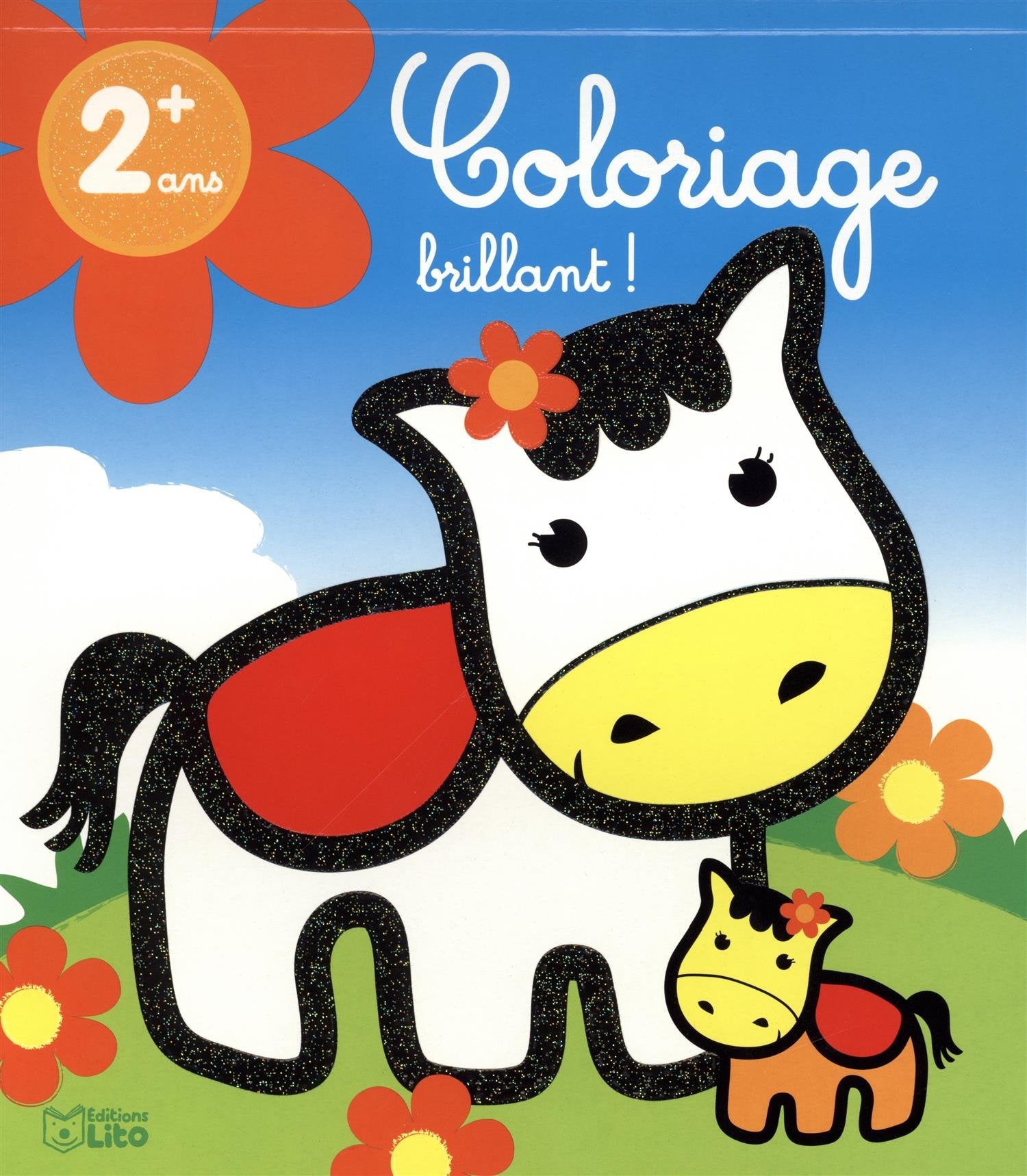 Mon bloc coloriage brillant: La petite vache - Dès 2 ans 9782244101408