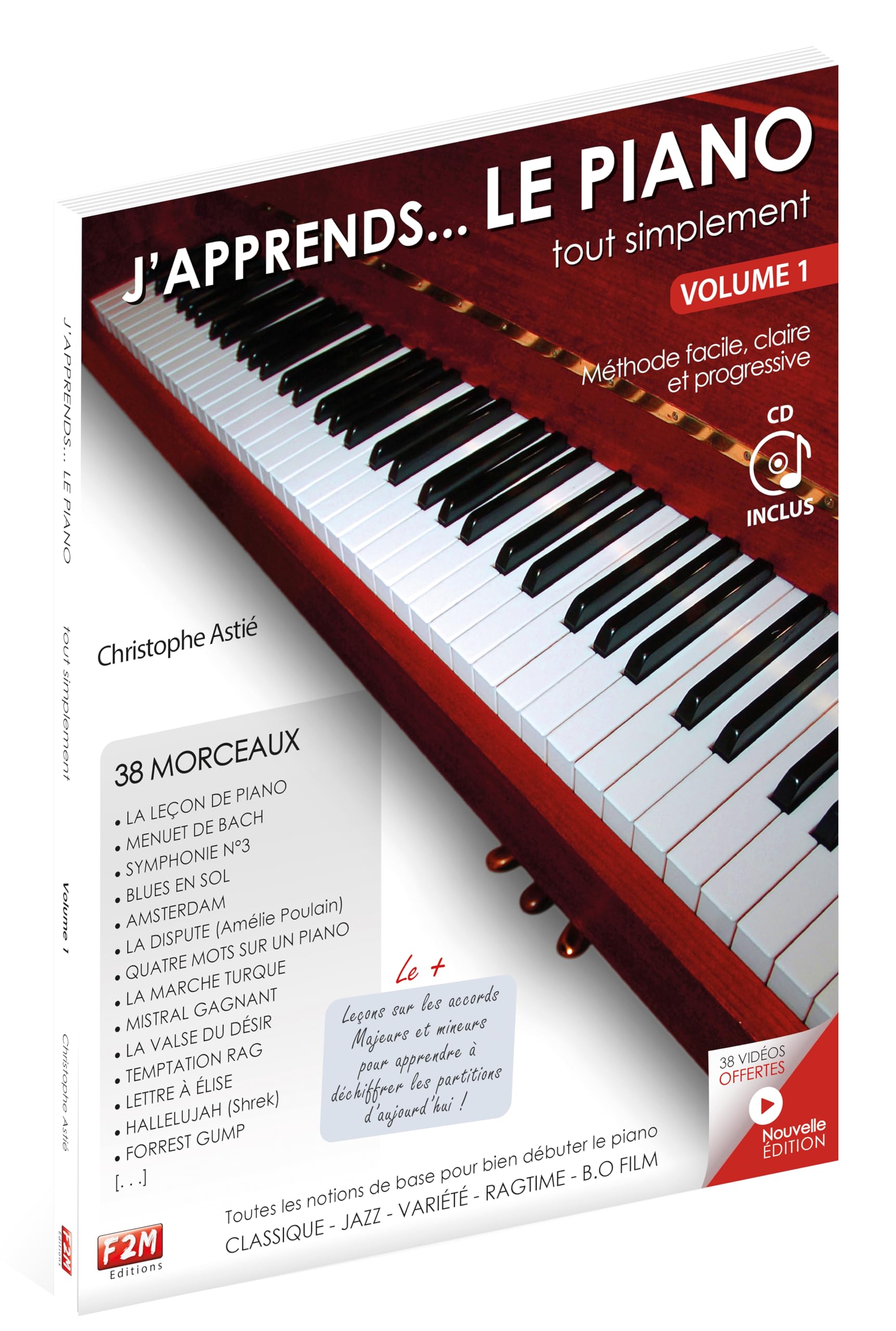 J'apprends... LE PIANO tout simplement Niveau 1&2 C. Astie + CD 9782953817805