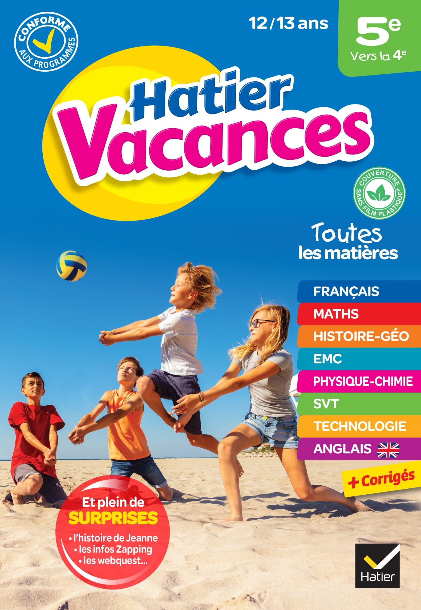 Cahier de vacances 2023 de la 5e vers la 4e: pour réviser son année dans toutes les matières 9782401063495