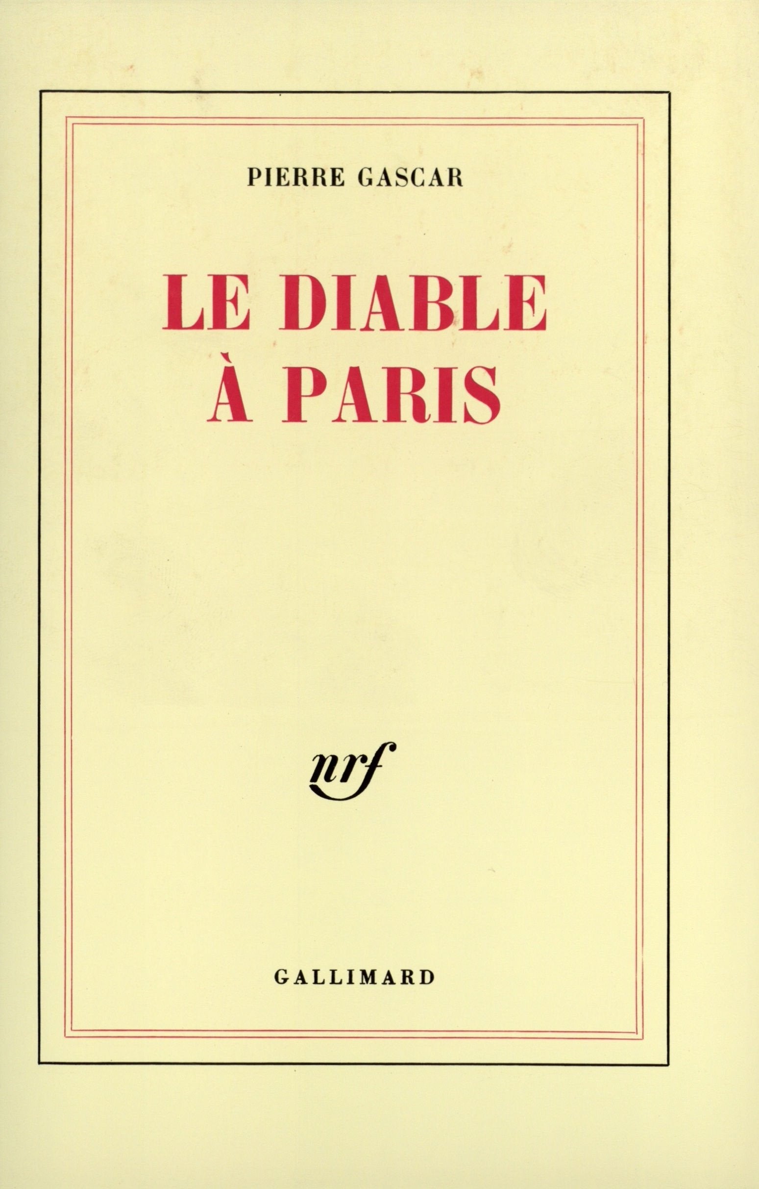 Le Diable à Paris 9782070702572