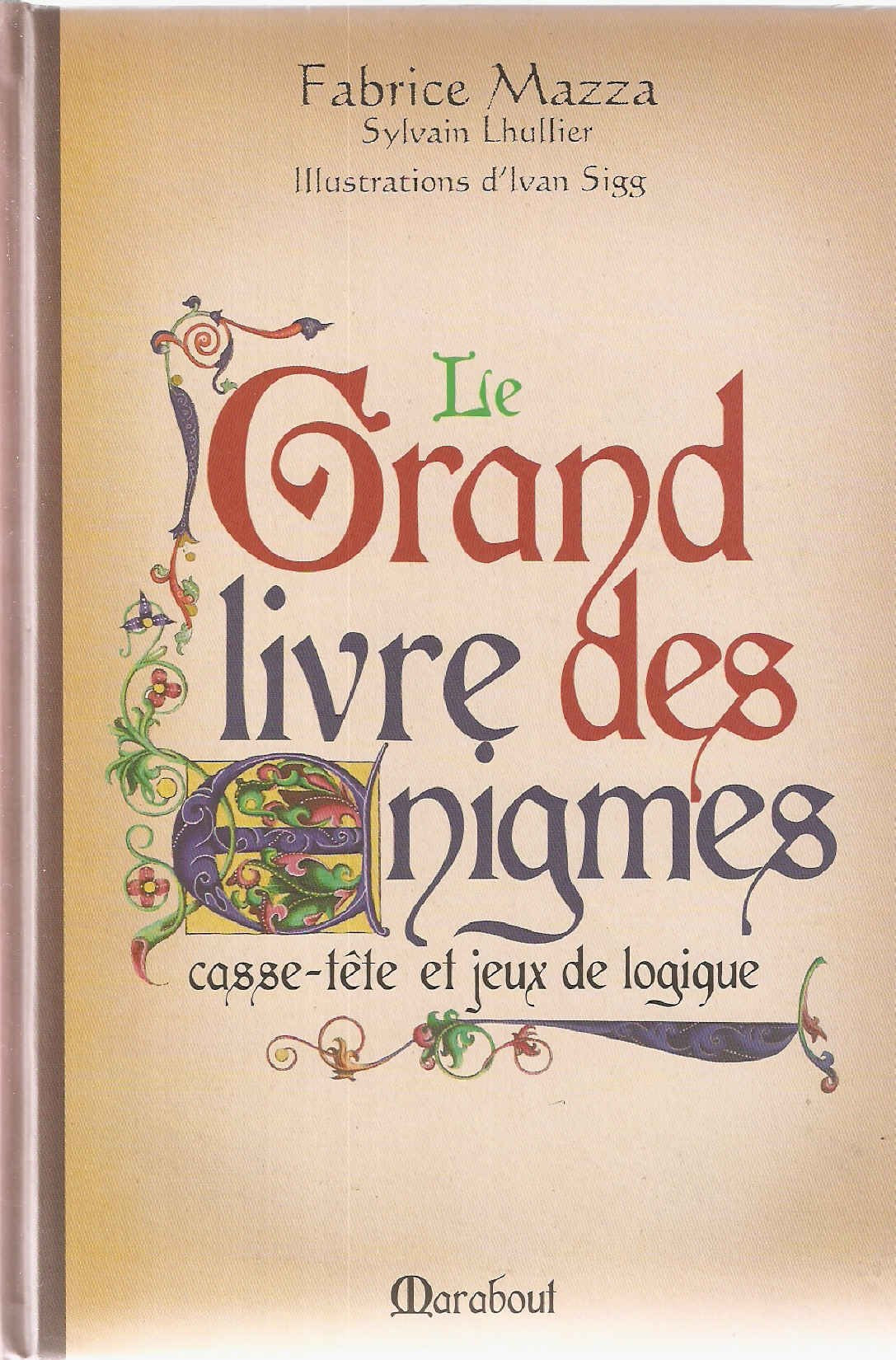 Le grand livre des énigmes - Casse-tête et jeux de logique 9782501049320
