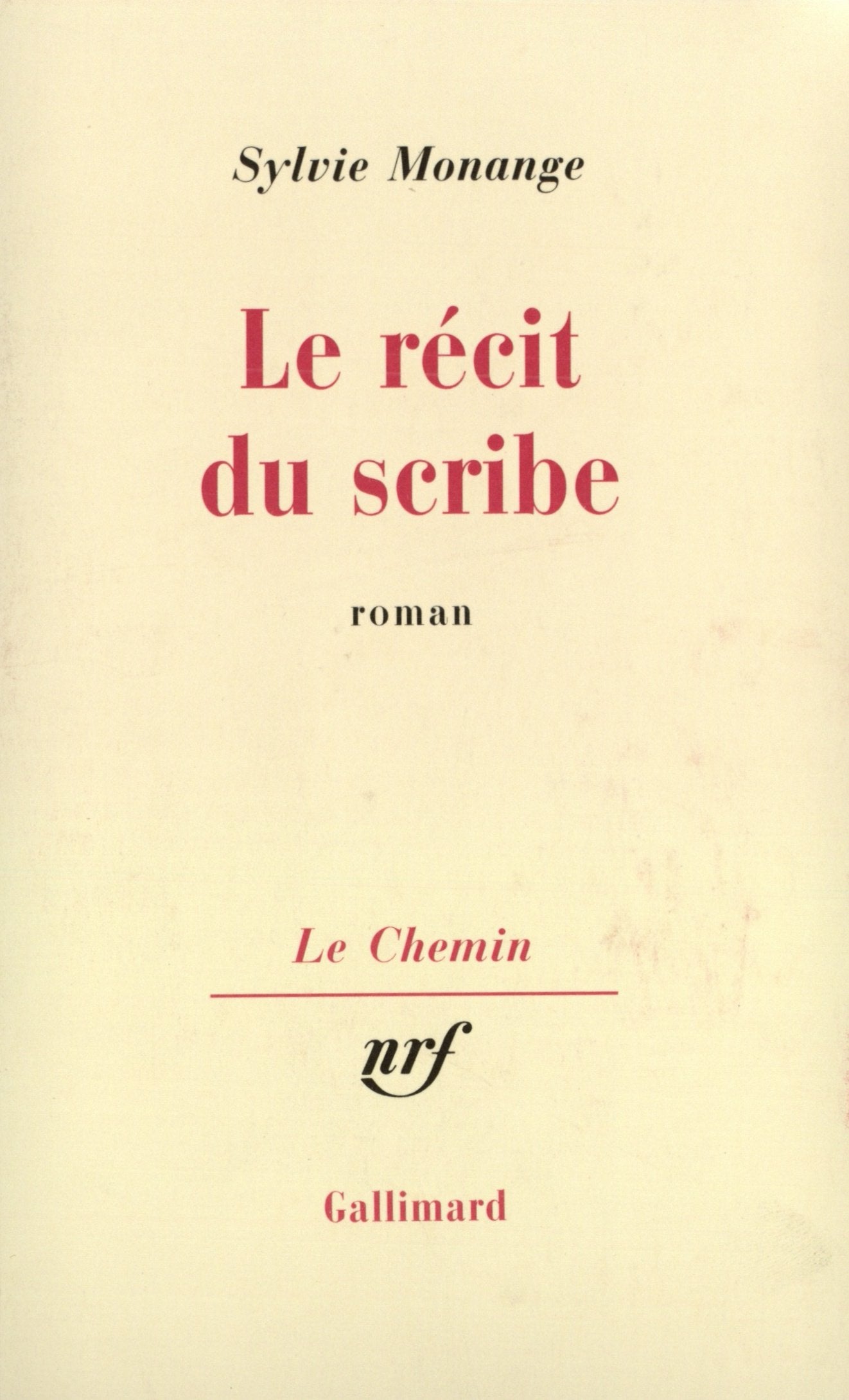 Le Récit du scribe 9782070714254