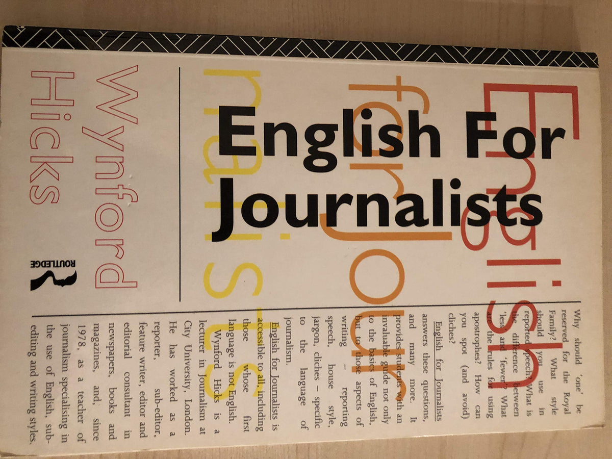 English for Journalists 9780415094931