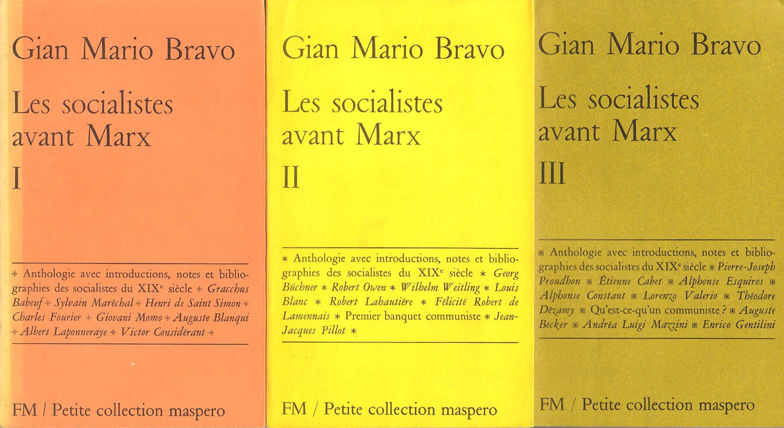 Les socialistes avant Marx 