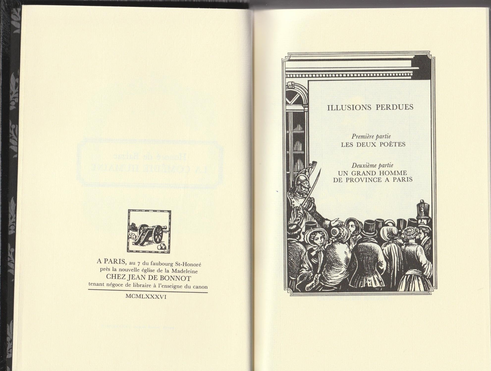 La Comédie Humaine par Honoré de BALZAC Tome 12 (Illusions perdues) chez Jean de Bonnot 