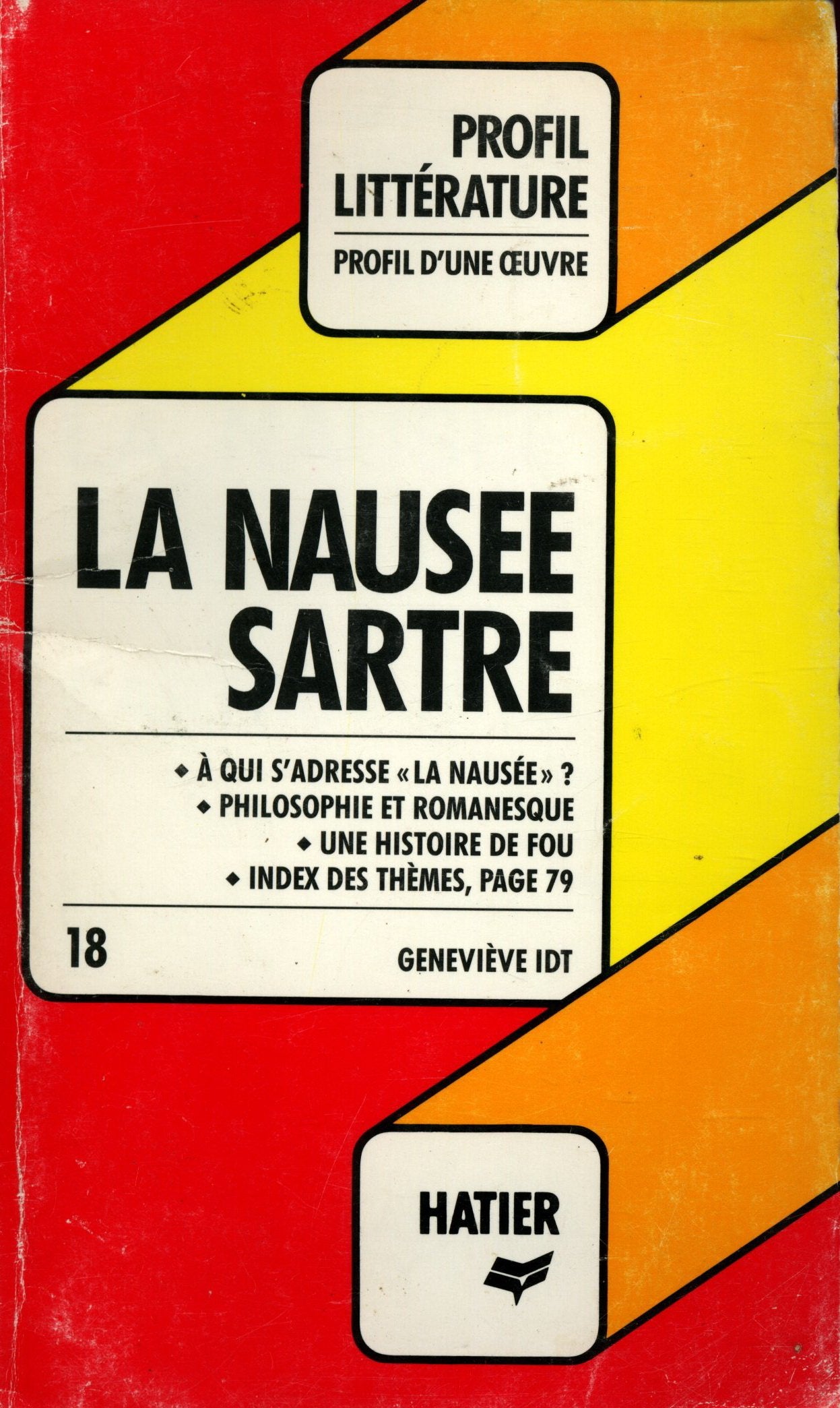 La nausée, Sartre : analyse critique 9782218014215