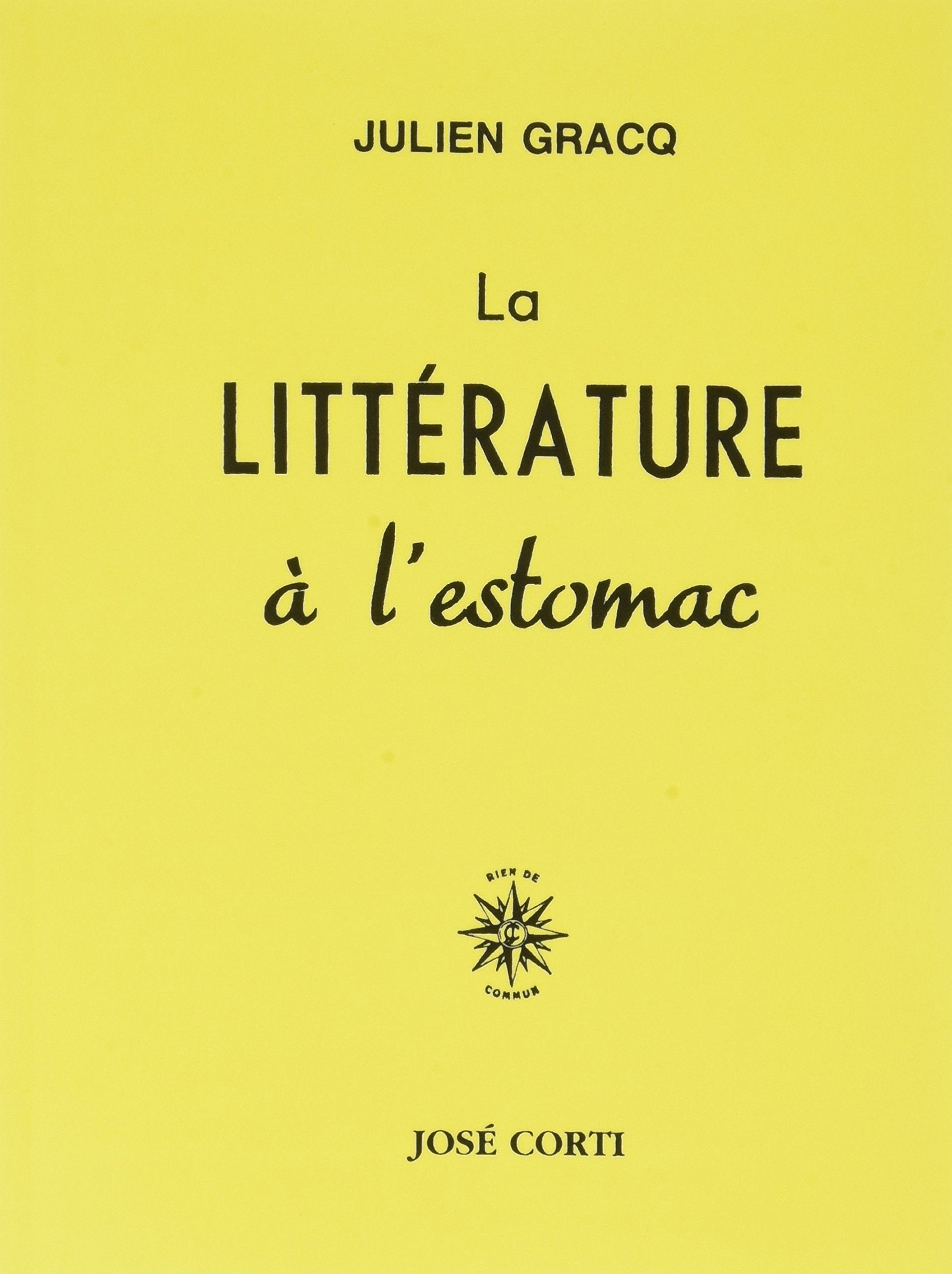 La littérature à l'estomac 9782714312129