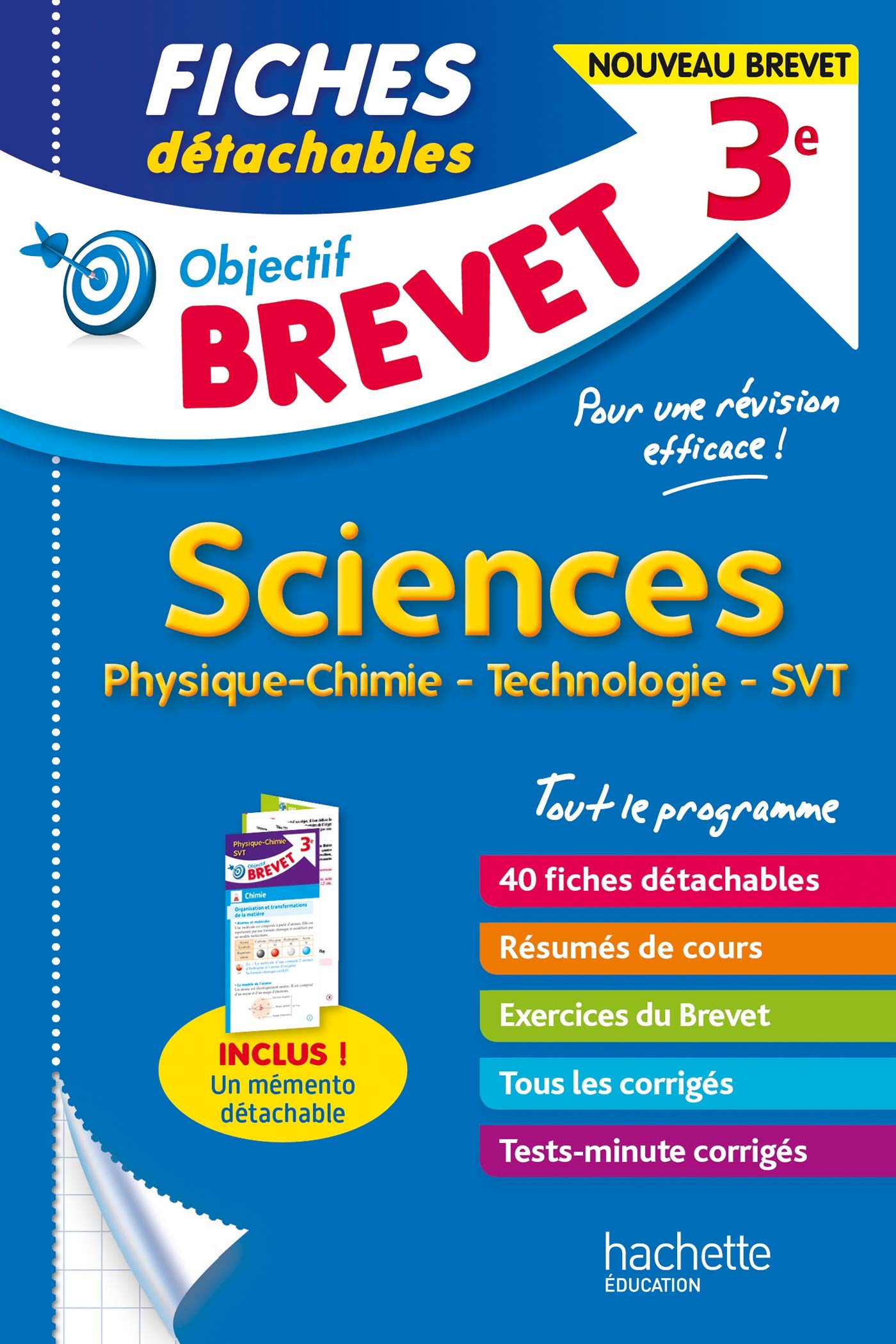 Objectif Brevet - Fiches Sciences 9782017147169