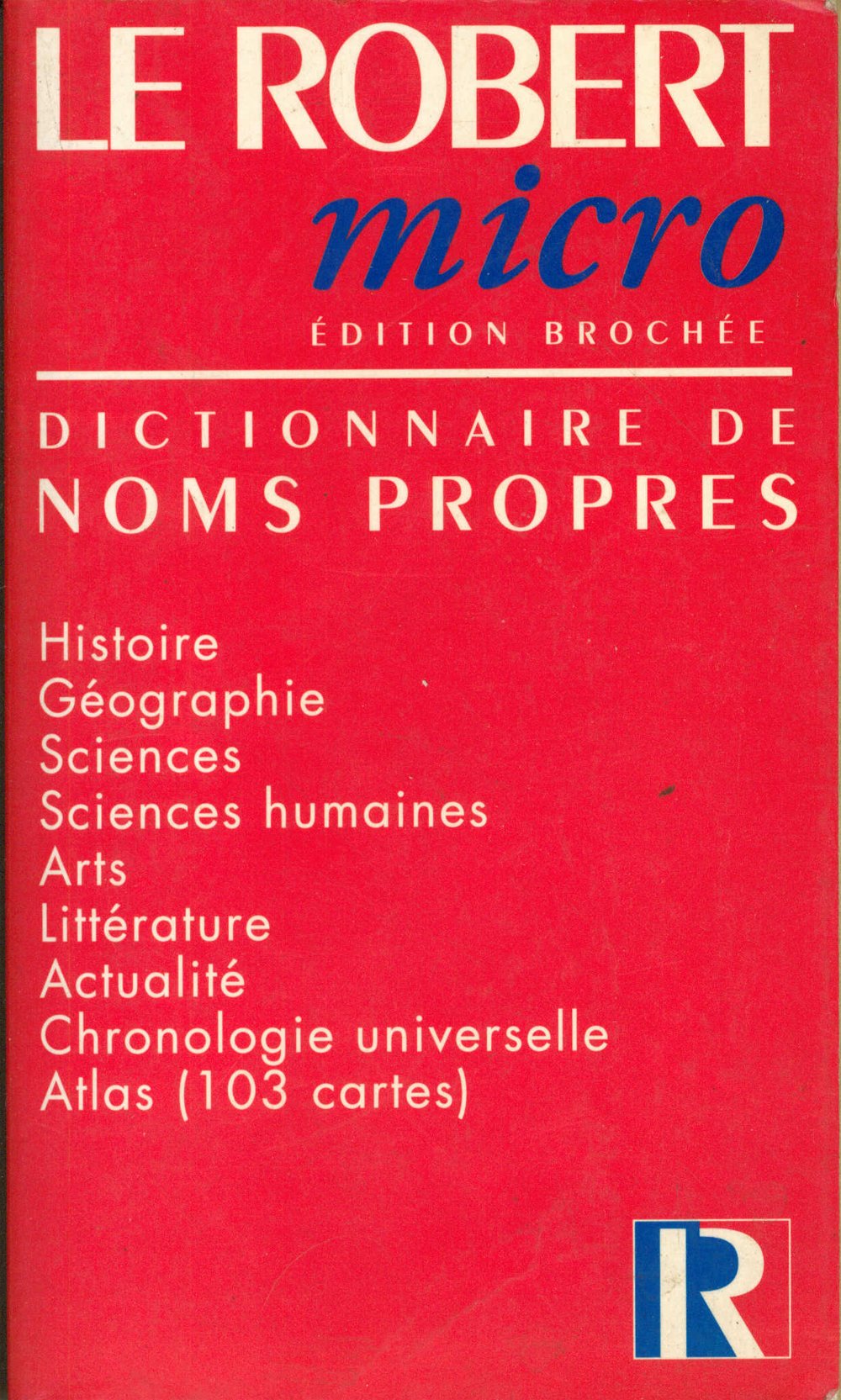 Le Micro-poche des noms propres 9782850364716
