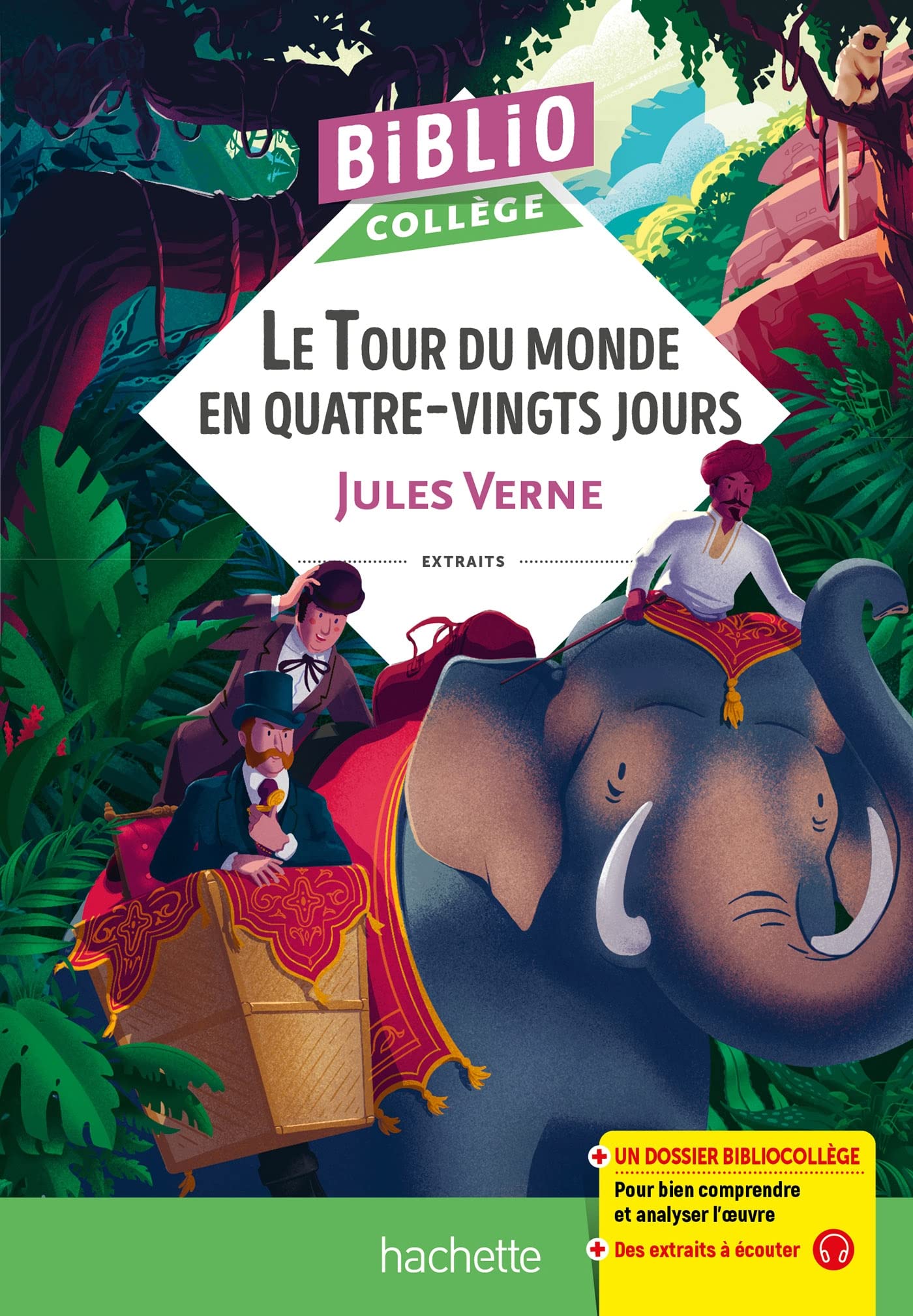 Bibliocollège - Le Tour du monde en 80 jours, Jules Verne 9782017166887