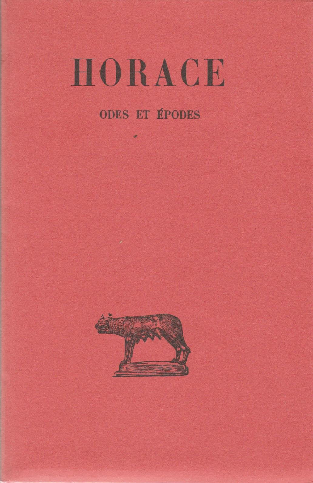 TOME I.ODE ET EPODES.TEXTE ETABLI ET TRADUIT PAR F.VILLENEUVE. 