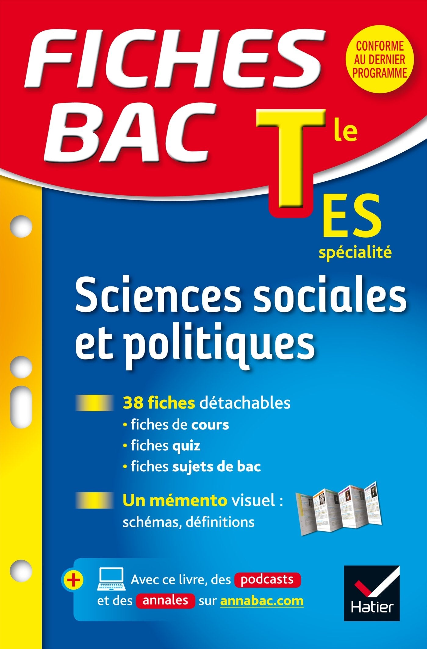 Fiches bac Sciences sociales et politiques Tle ES: fiches de révision - Terminale ES 9782218986055