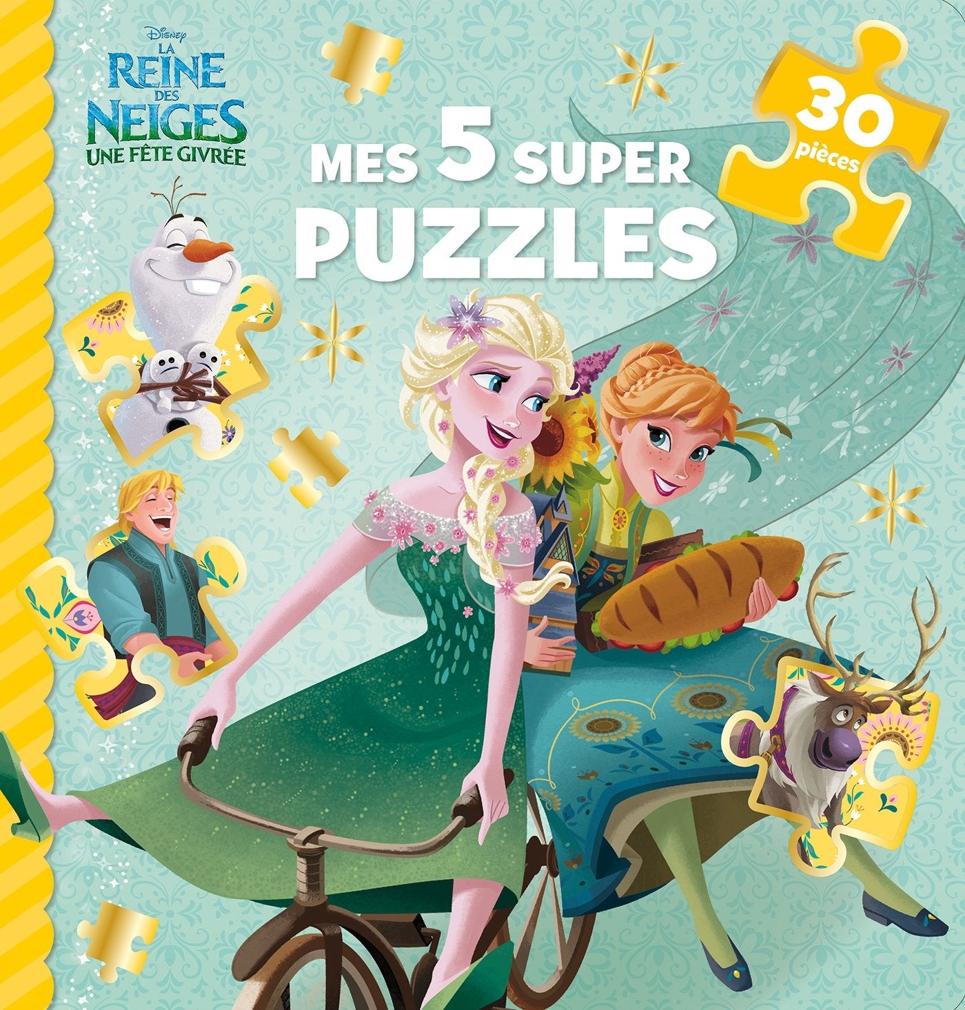 REINE DES NEIGES - Mes 5 super puzzles 30 pièces Une fête: Une fête givrée 9782014010695
