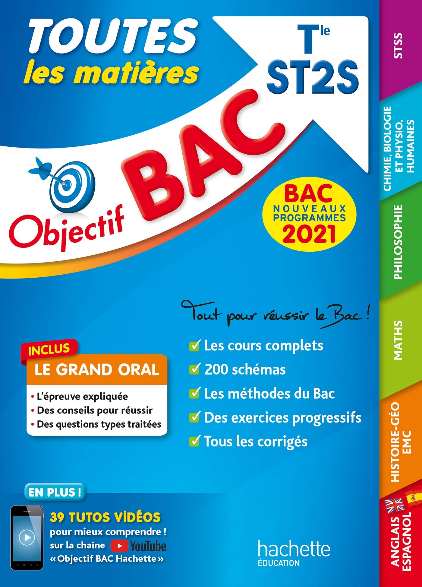 Objectif Bac 2021 Toutes les matières Term ST2S 9782017119548