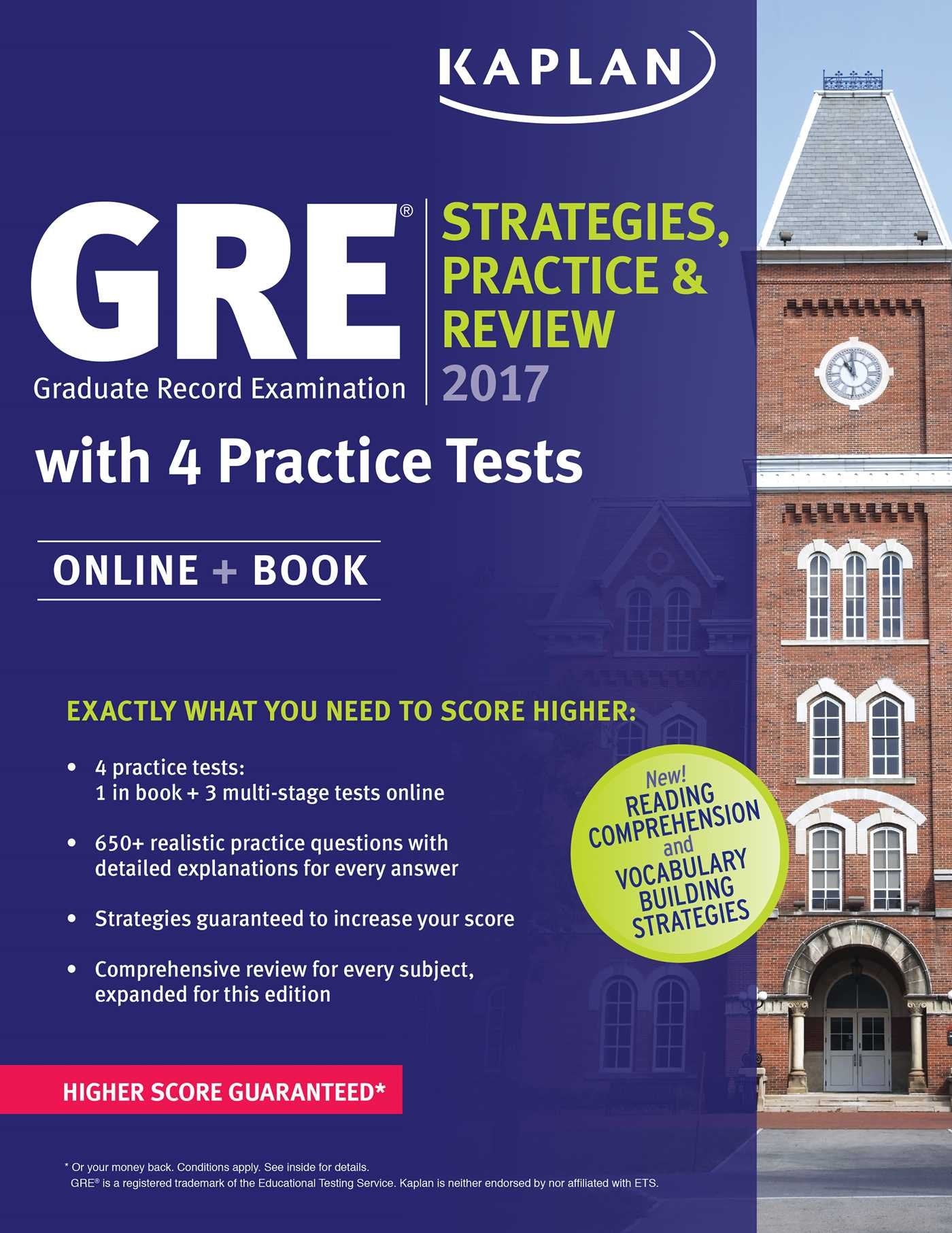 GRE 2017 Strategies, Practice & Review with 4 Practice Tests: Online + Book 9781506203201
