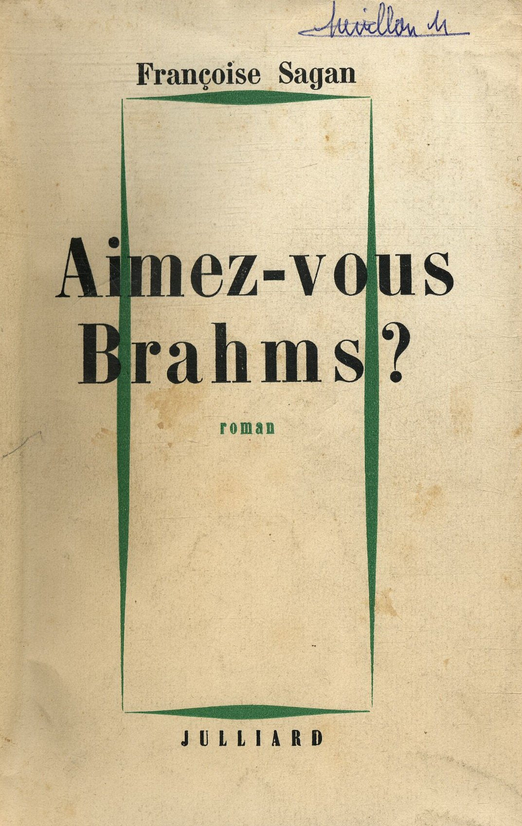 Aimez-vous Brahms / 1959 / Françoise Sagan / Réf21344 