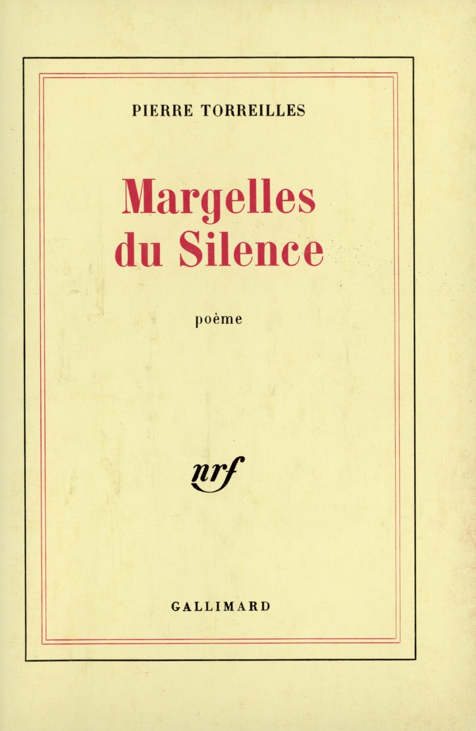 Margelles du Silence 9782070707539
