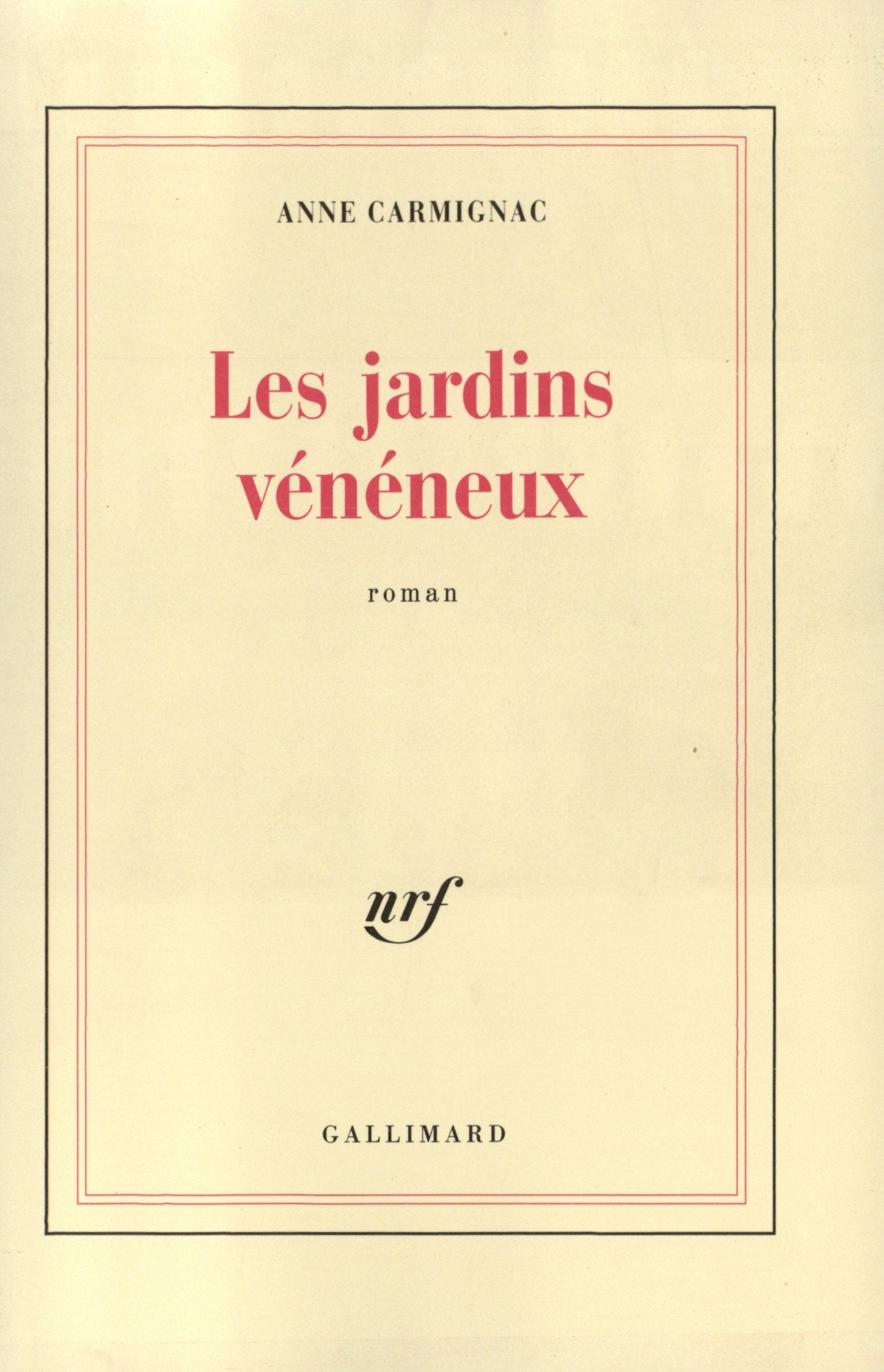 Les Jardins vénéneux 9782070717989