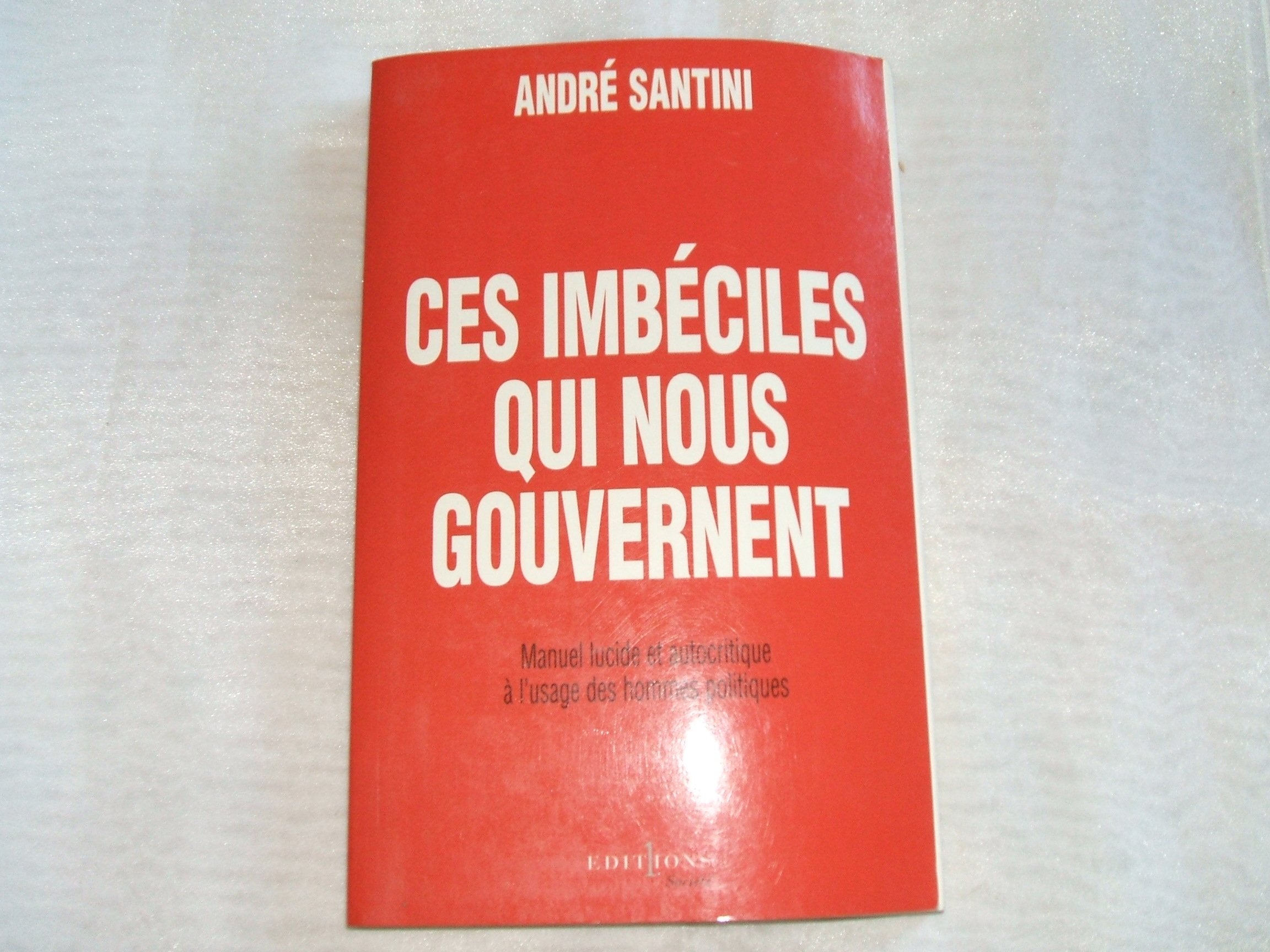 Ces imbéciles qui nous gouvernent. Manuel lucide et autocritique à l'usage des hommes politiques 9782863917992