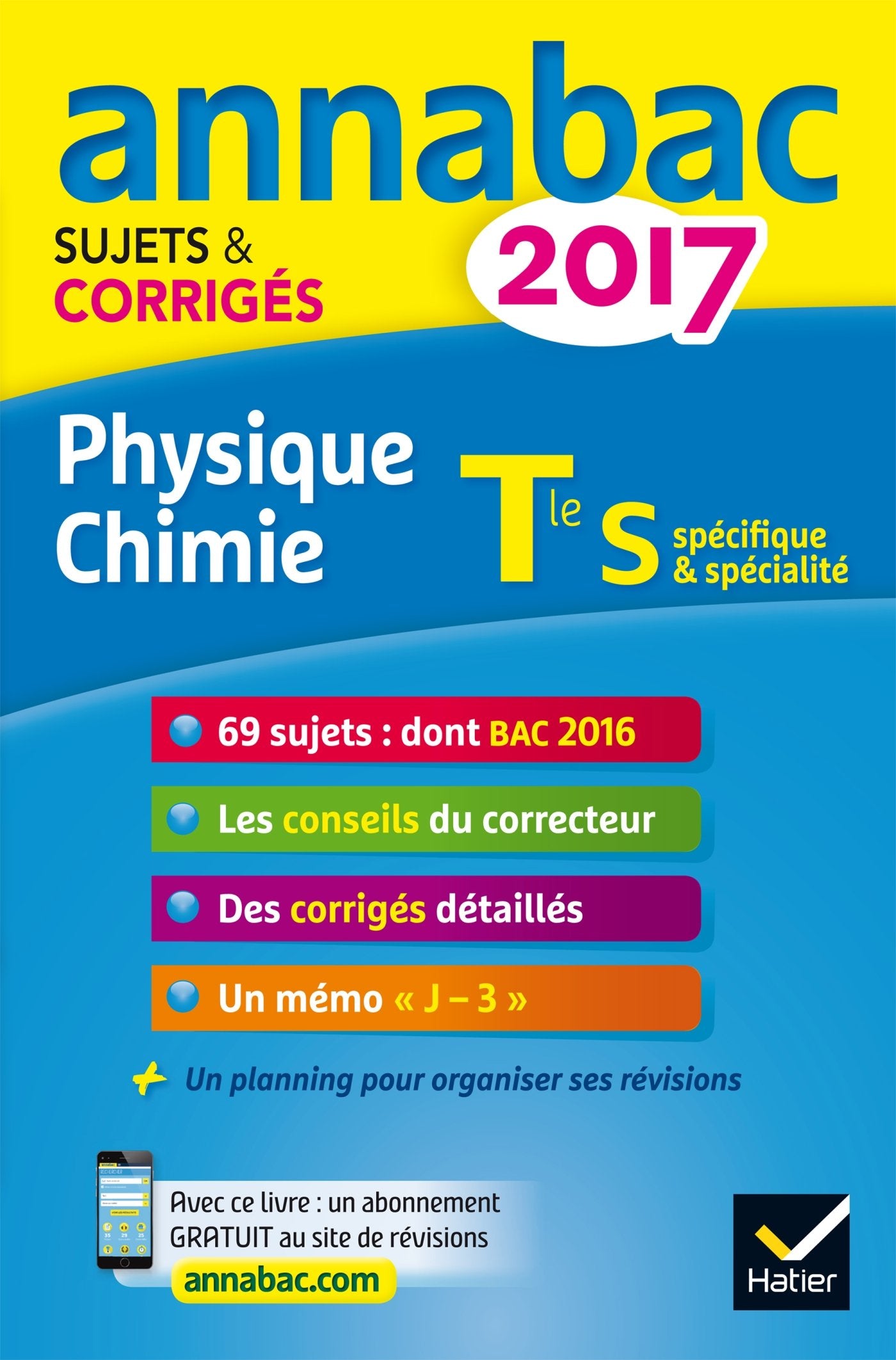 Physique-chimie Tle S, spécifique & spécialité: Sujets et corrigés 9782218998447