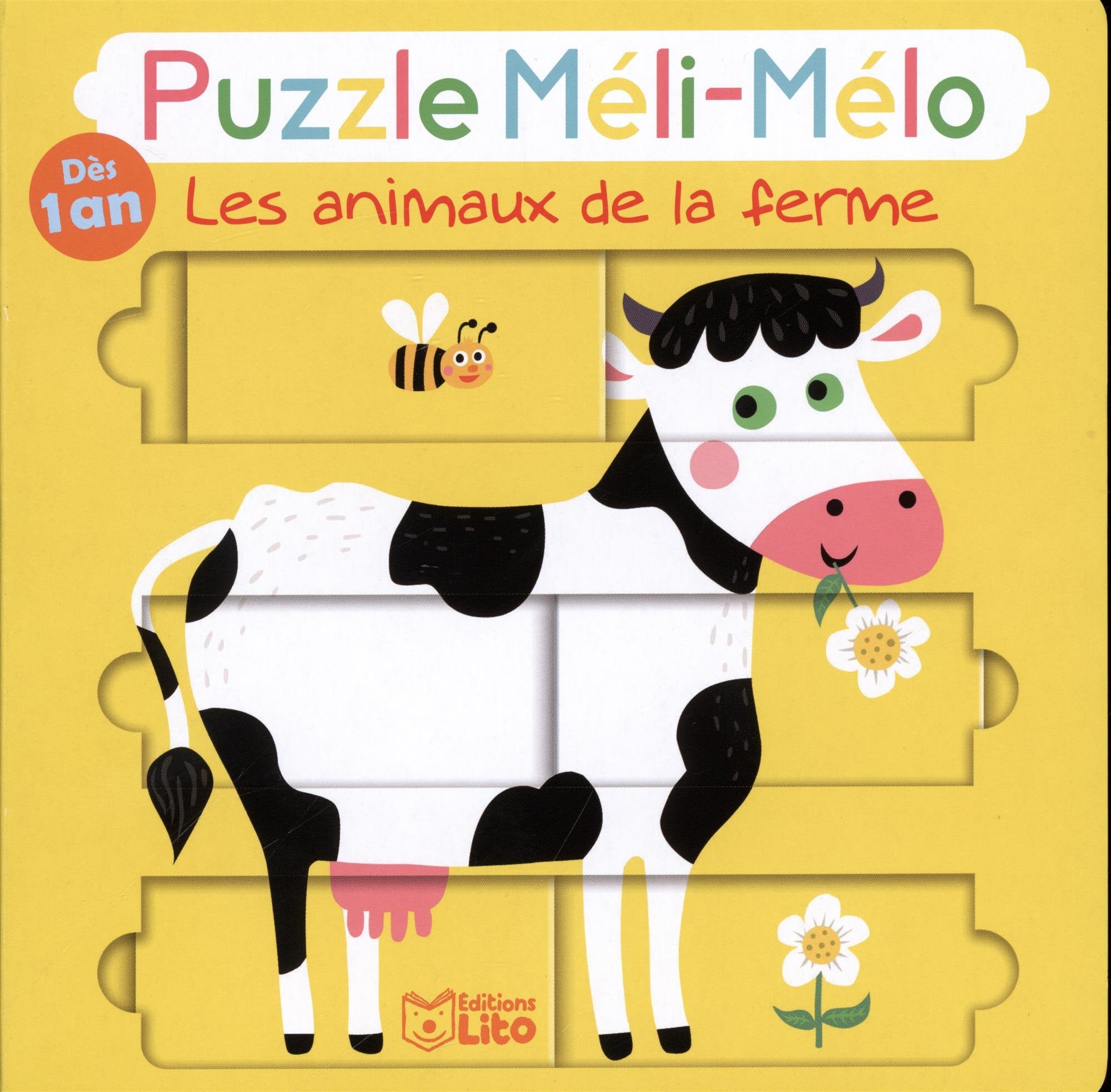 Puzzle Meli Melo: Les animaux de la ferme - Dès 1 an 9782244301914