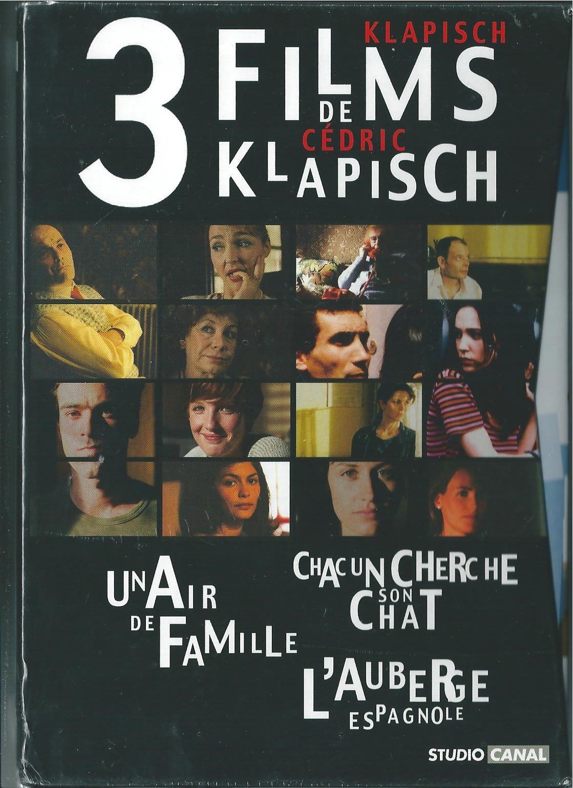 Coffret Cédric Klapish 3 DVD : L'Auberge espagnole / Chacun cherche son Chat / Un air de famille 3259130214314