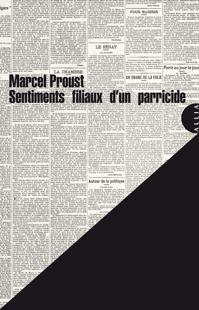 Sentiments filiaux d'un parricide: Suivi de Une tragédie intemporelle 9791030401080