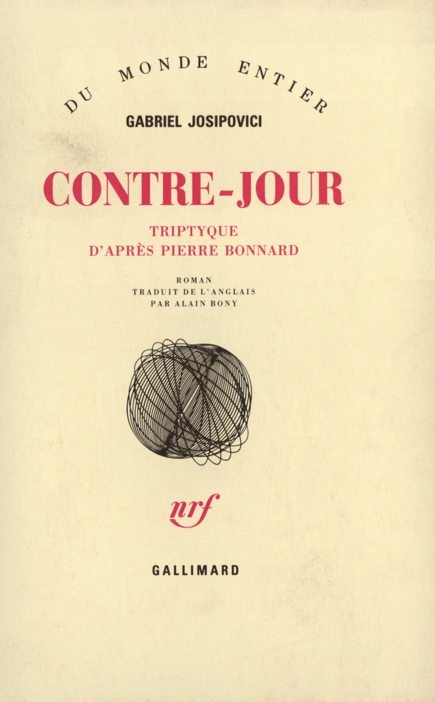 Contre-jour: Tryptique d'après Pierre Bonnard 9782070714995