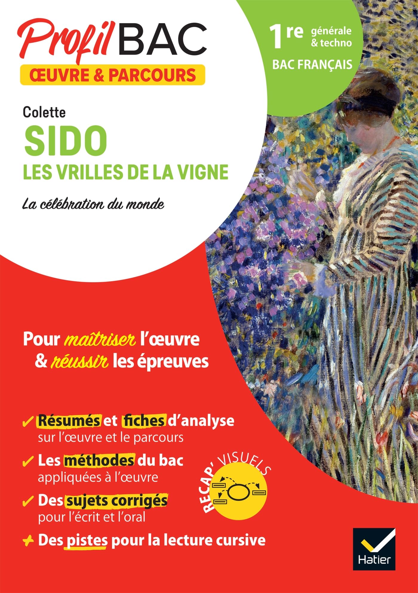 Profil - Colette, Sido, Les Vrilles de la vigne (oeuvre au programme Bac de français 2026): analyse de l'oeuvre et du parcours au programme (1re générale & techno) 9782401086333
