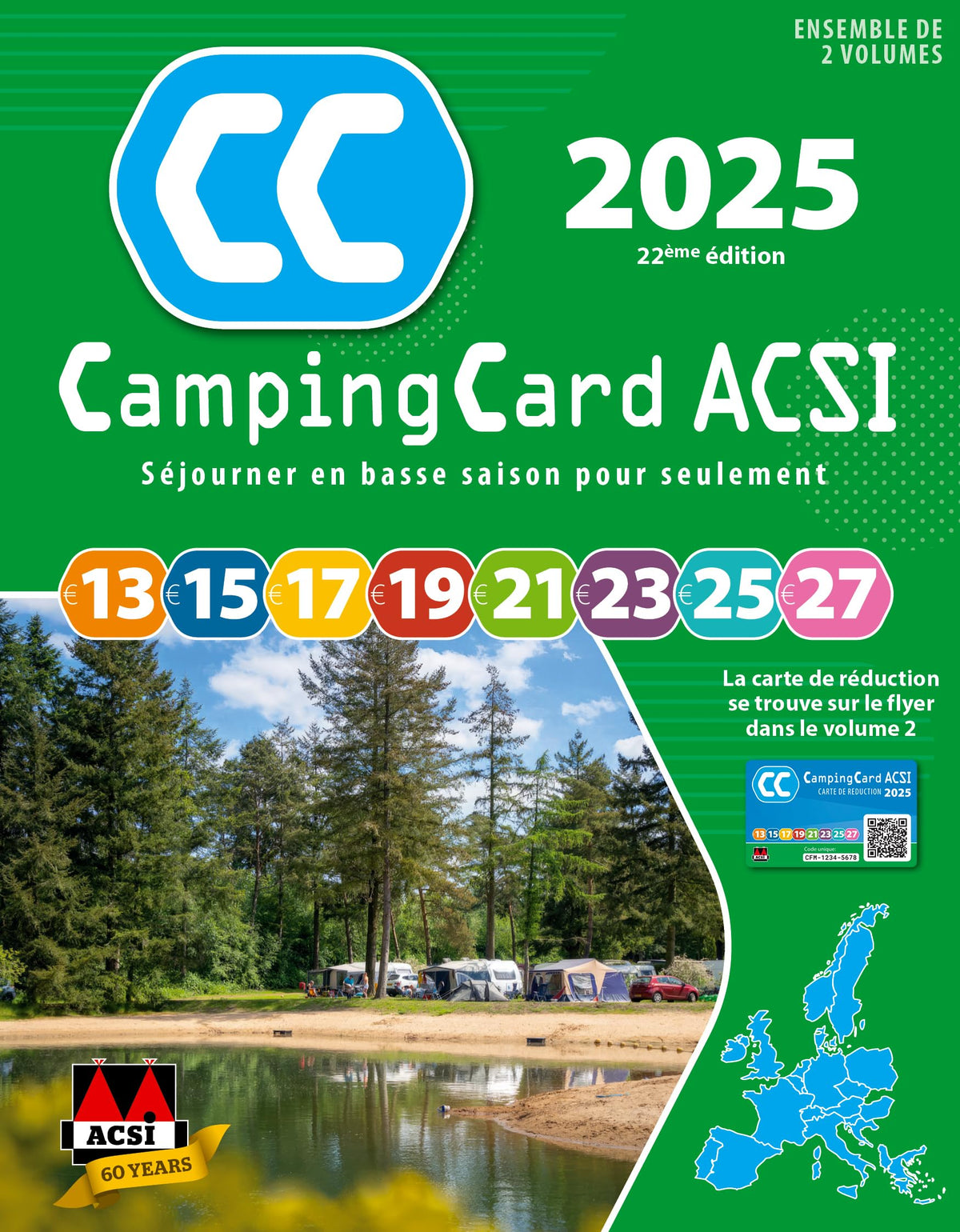 CampingCard ACSI 2025 - français: Ensemble de deux volumes 9789493182745
