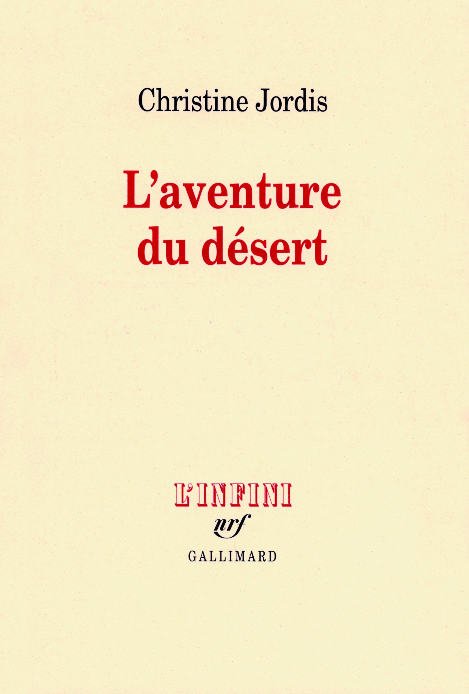 L'aventure du désert 9782070126545