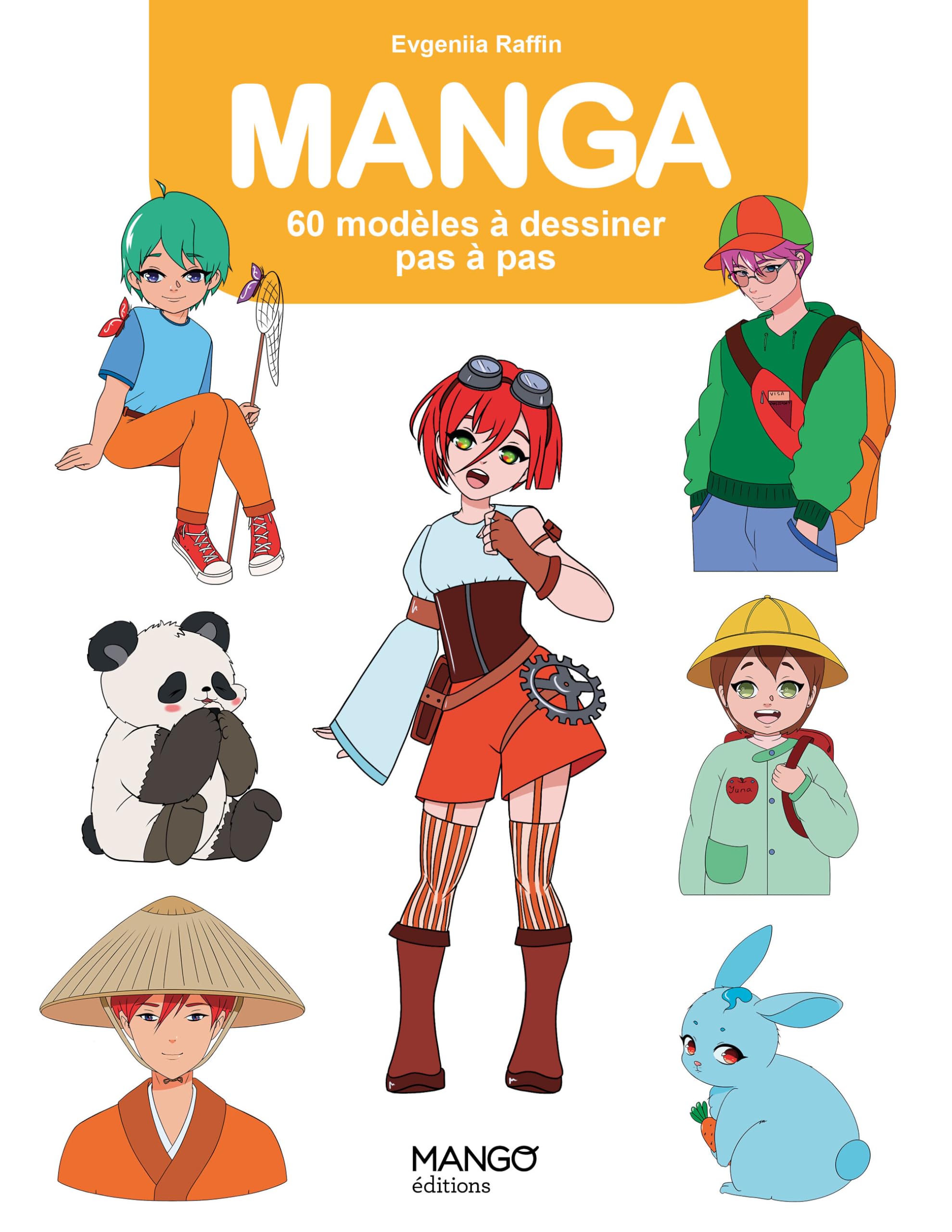 Manga: 60 modèles à dessiner pas à pas 9782317038587