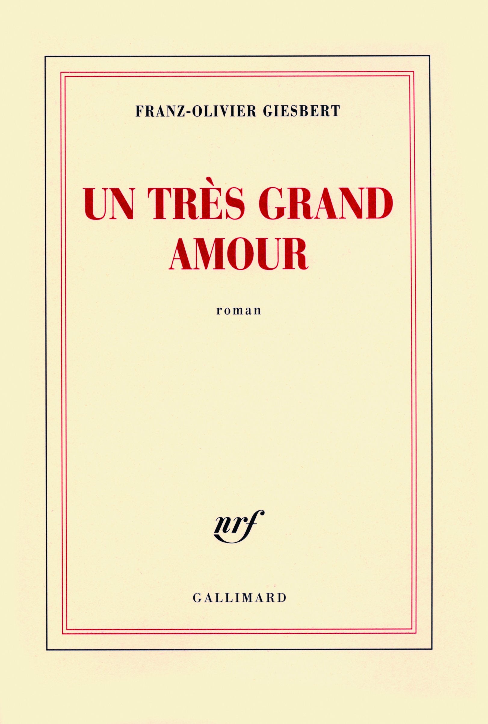 Un très grand amour 9782070128198