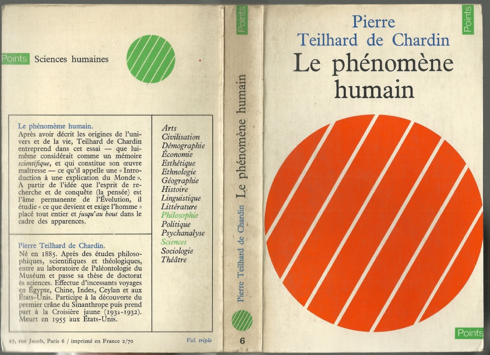 Le phenomene humain - collection points n°6 