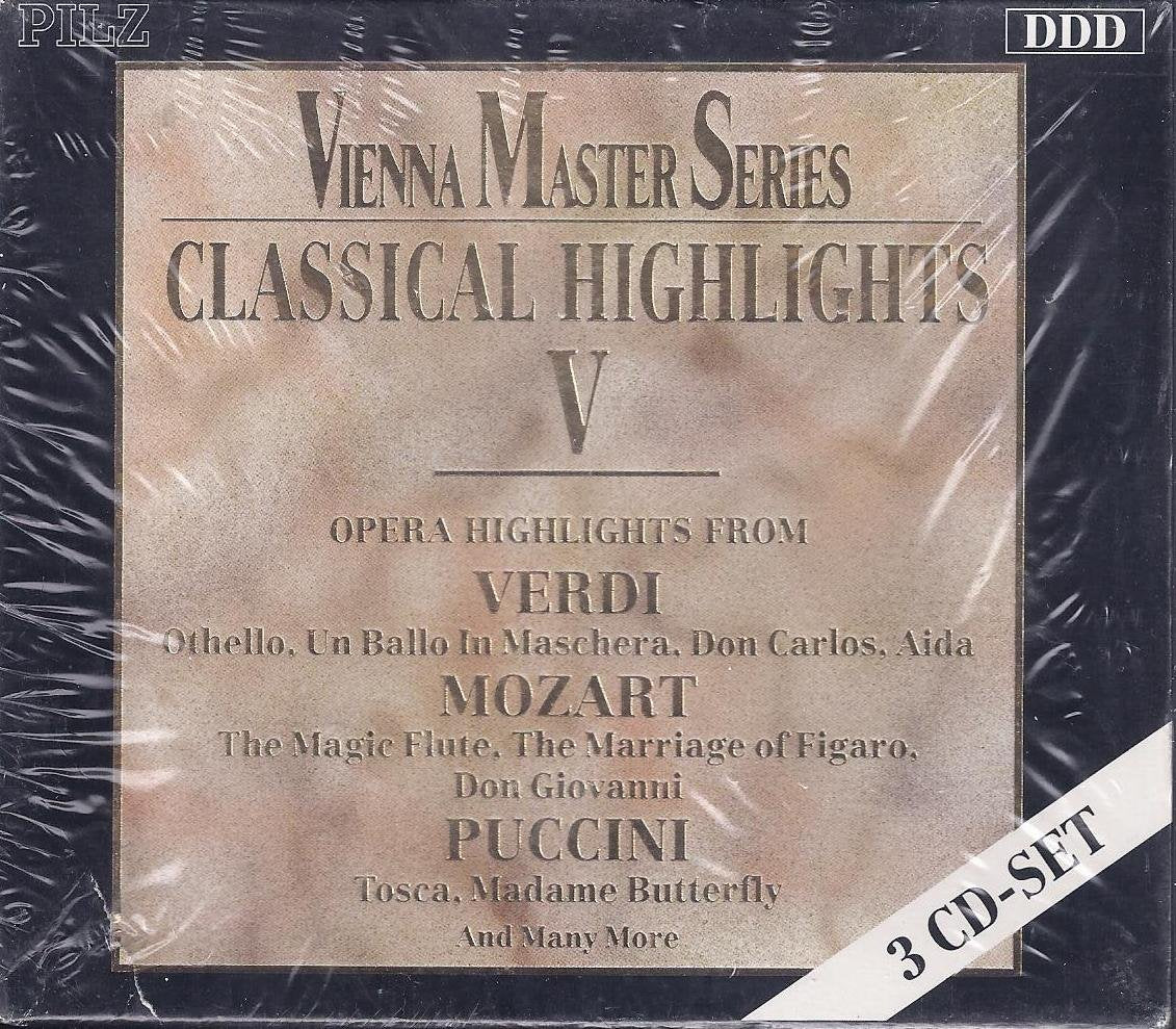 Vienna Master Series - Classical Highlights V - 3 X Cd Album Vgc 0036244699526