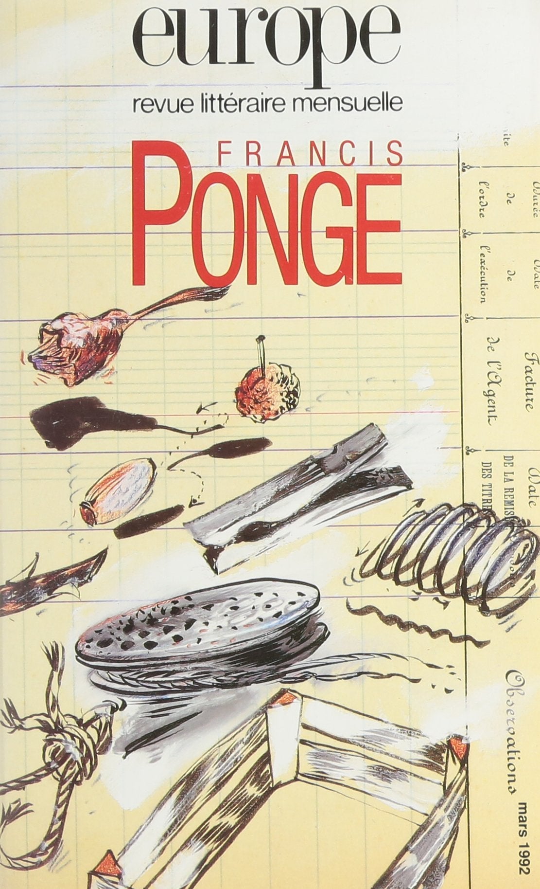 Francis Ponge, numéro 755 9782209065127
